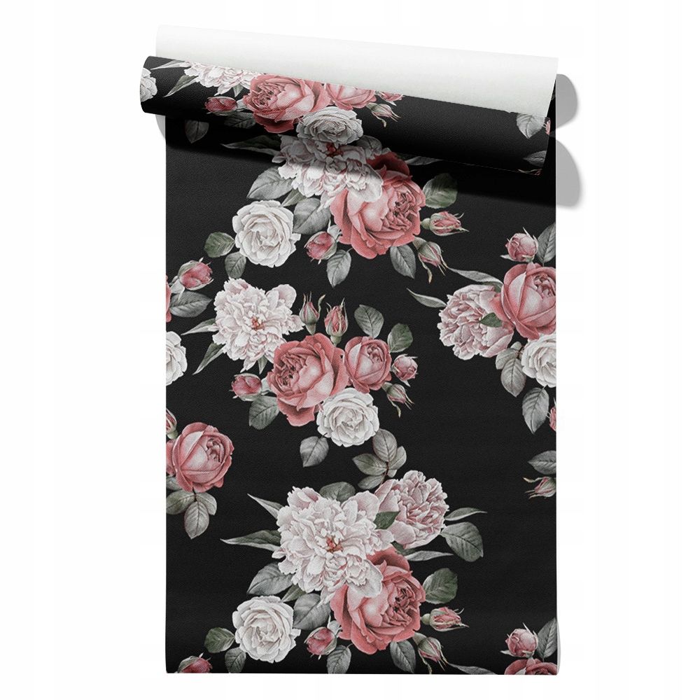  Wallpaper non-woven fabric pastel cherries wallpaper in a roll 50cm x 6,1mb
