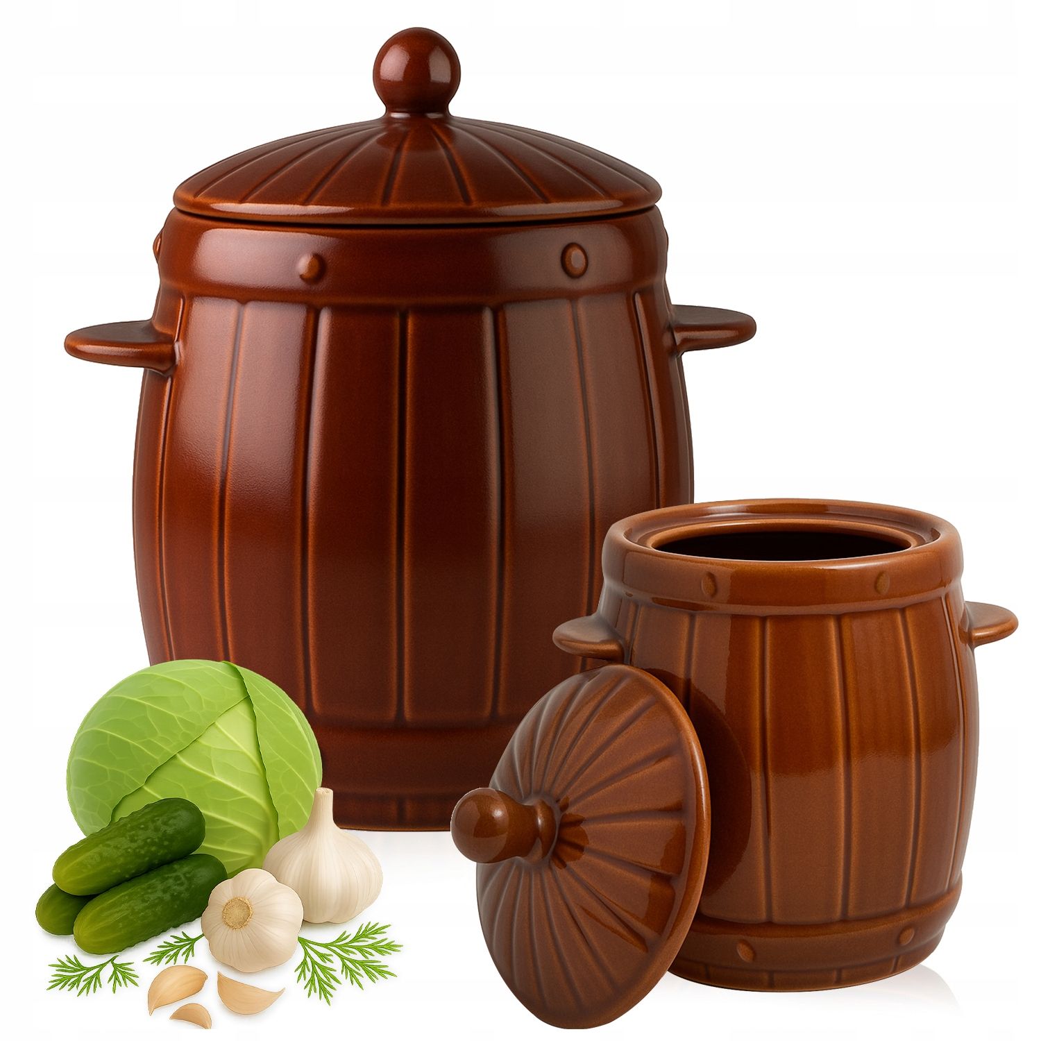  Pot stone mass barrel 5 l for sauerkraut cucumber kiszonki stone mass