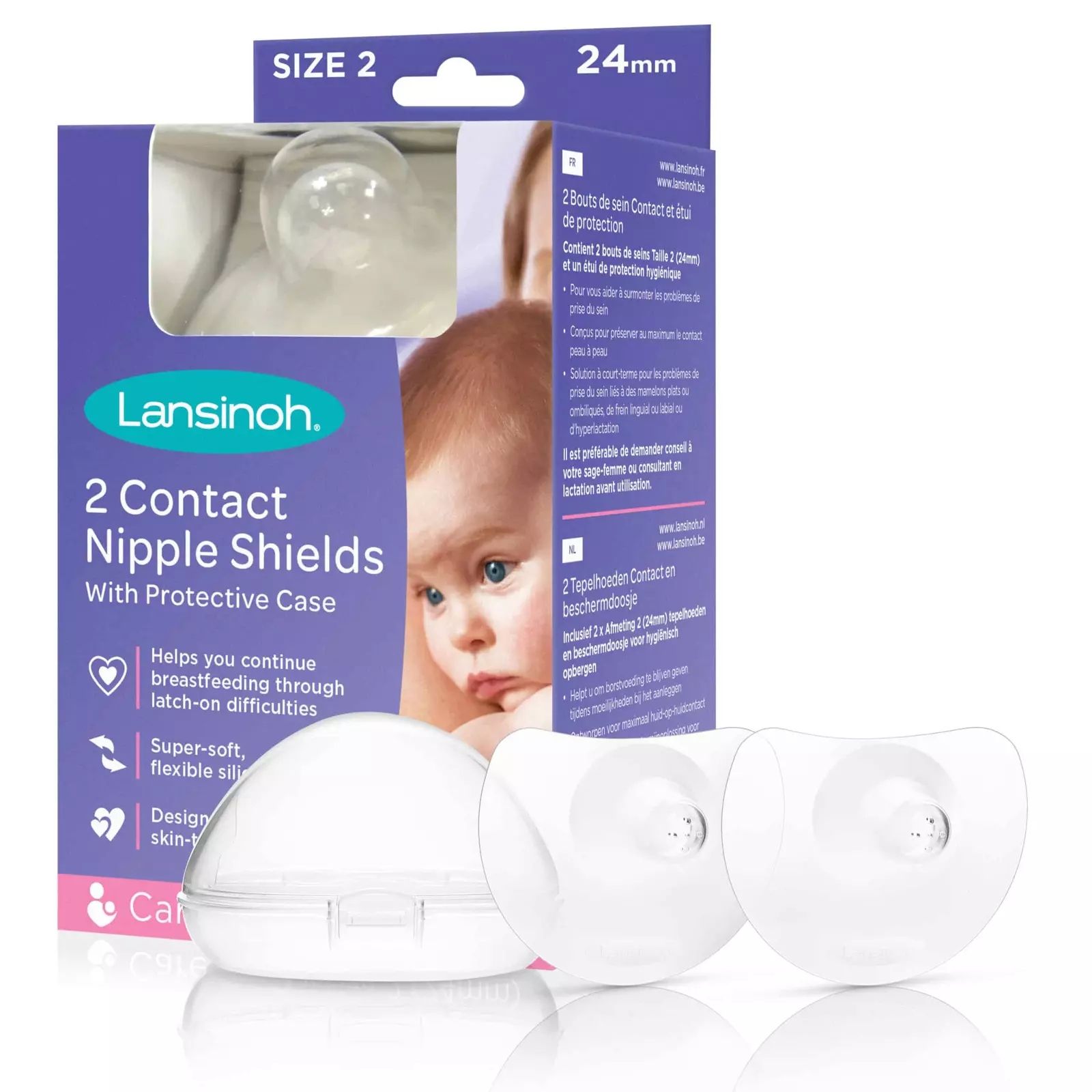  Lansinoh silikono antspeniai speneliai 20mm