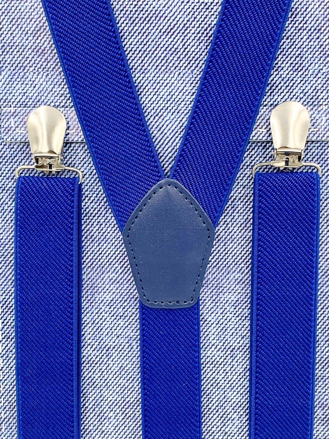  Burgundy uniform smooth braces for trousers