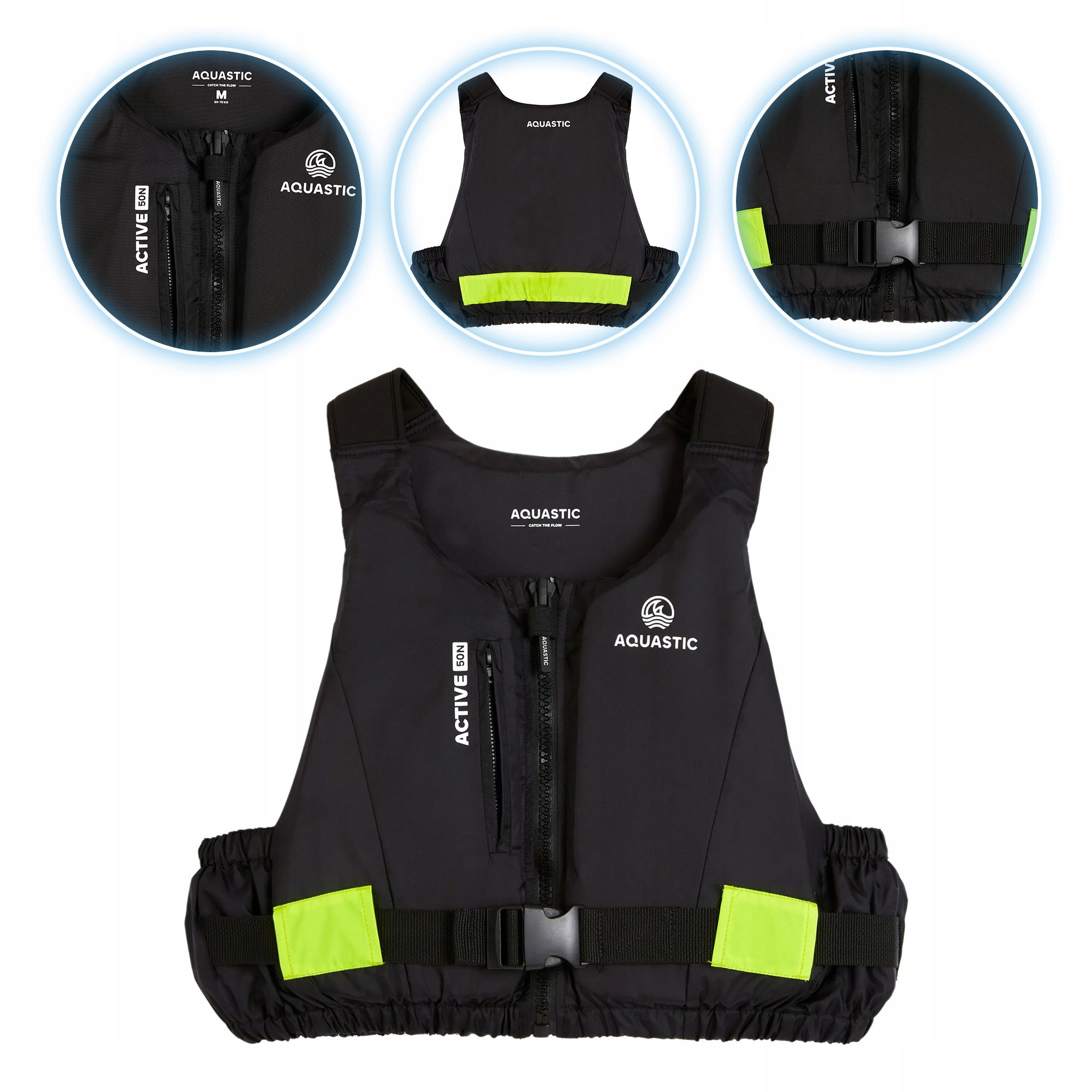  Ochranná vesta aquastic active 50n l pre kajaky sup