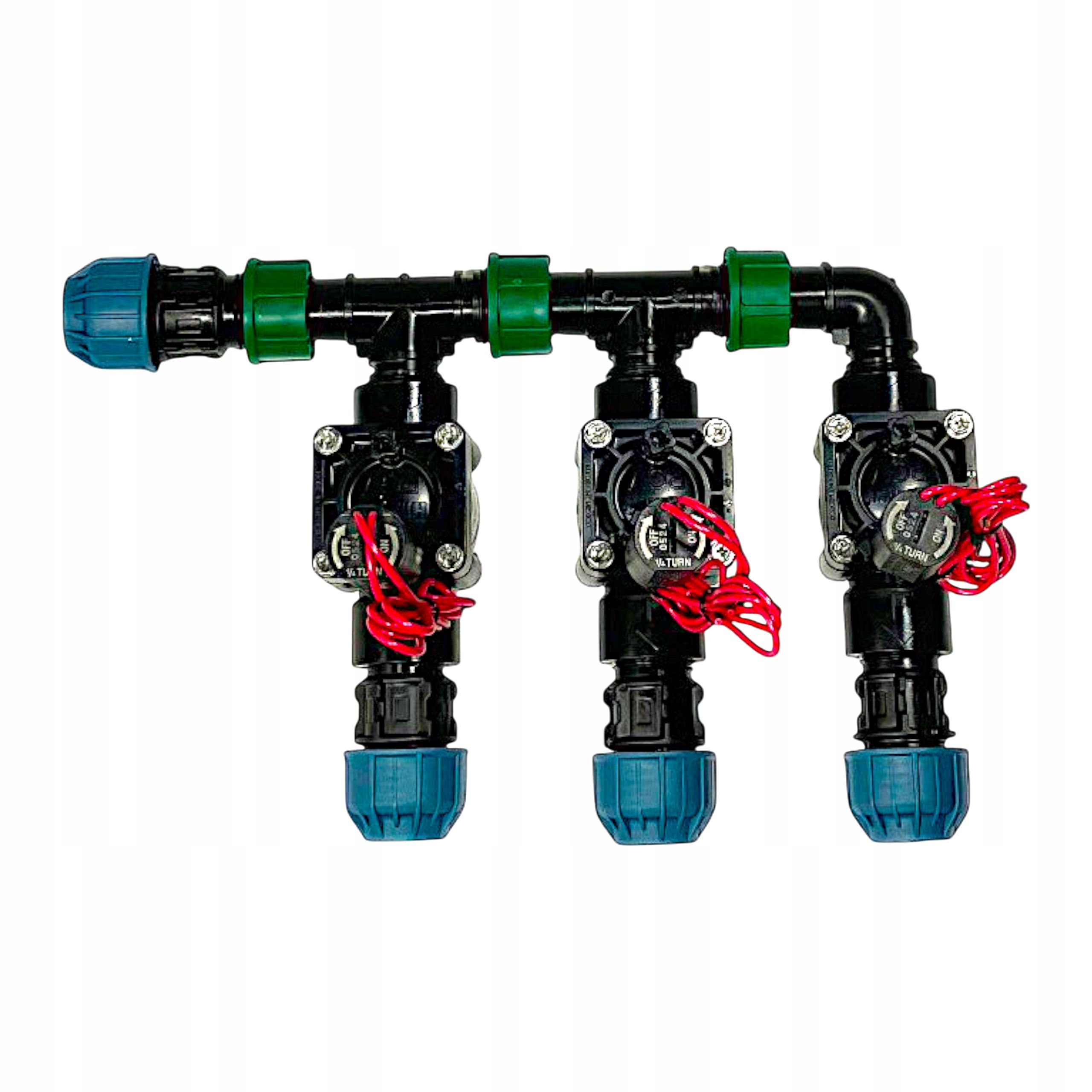 Set automatic irrigation garden 4 sections 12 sprinklers + box