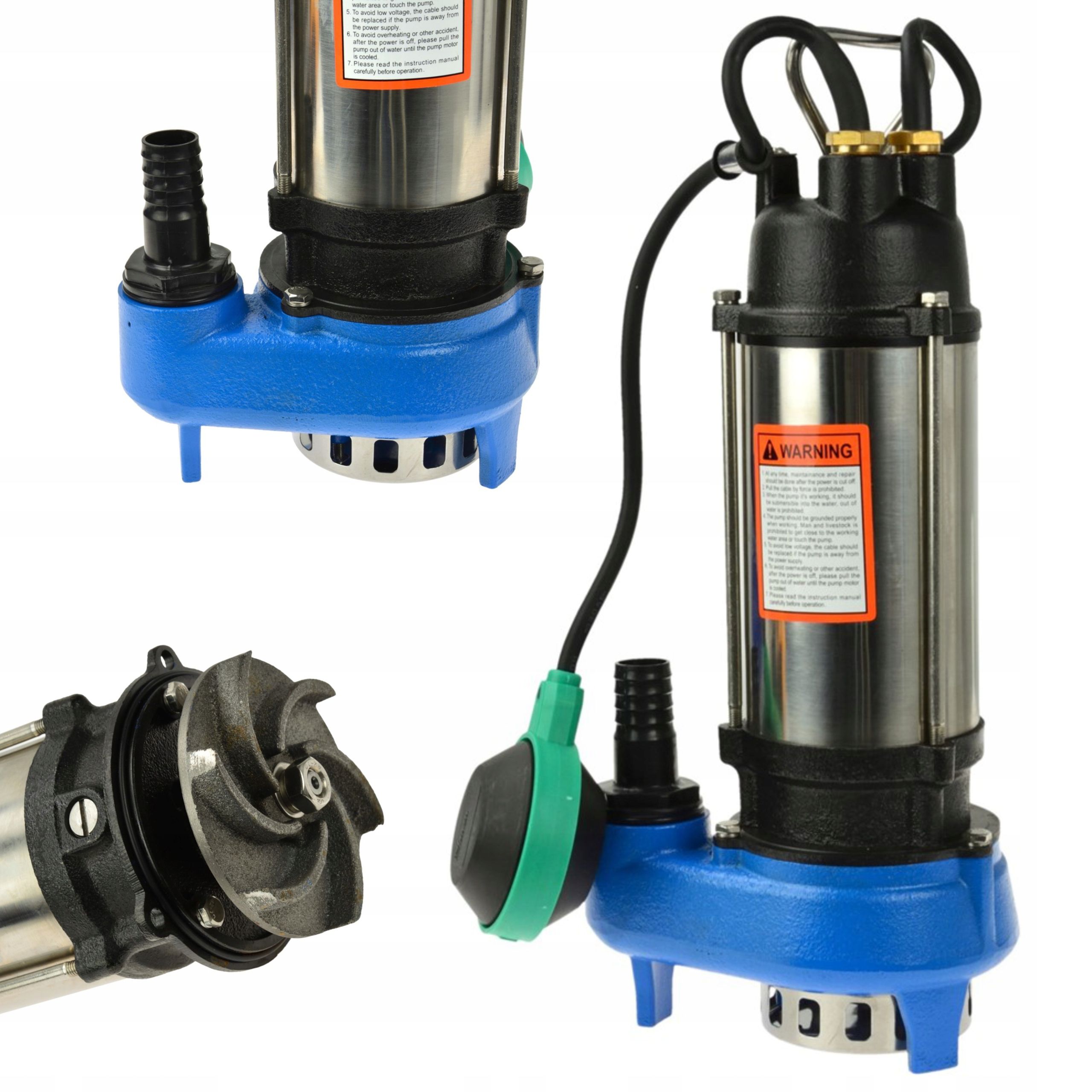  Geko panardinamas siurblys qjd2-62/15-1,5 vandeniui šulinio 1500w 1,5kw 5400 l/h