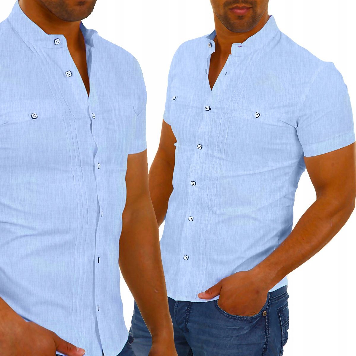  Mondomen pánská košile casual bavlna za dárek krátké rukávy slim bavlna velikost xxl