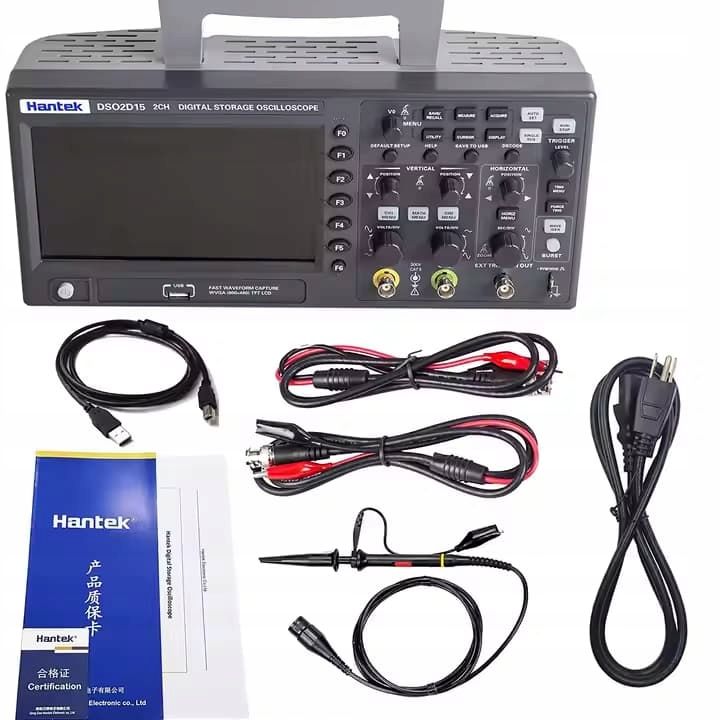  Hantek dso2d10 digital oscilloscope 2 channels 100mhz 1gs/s with generator