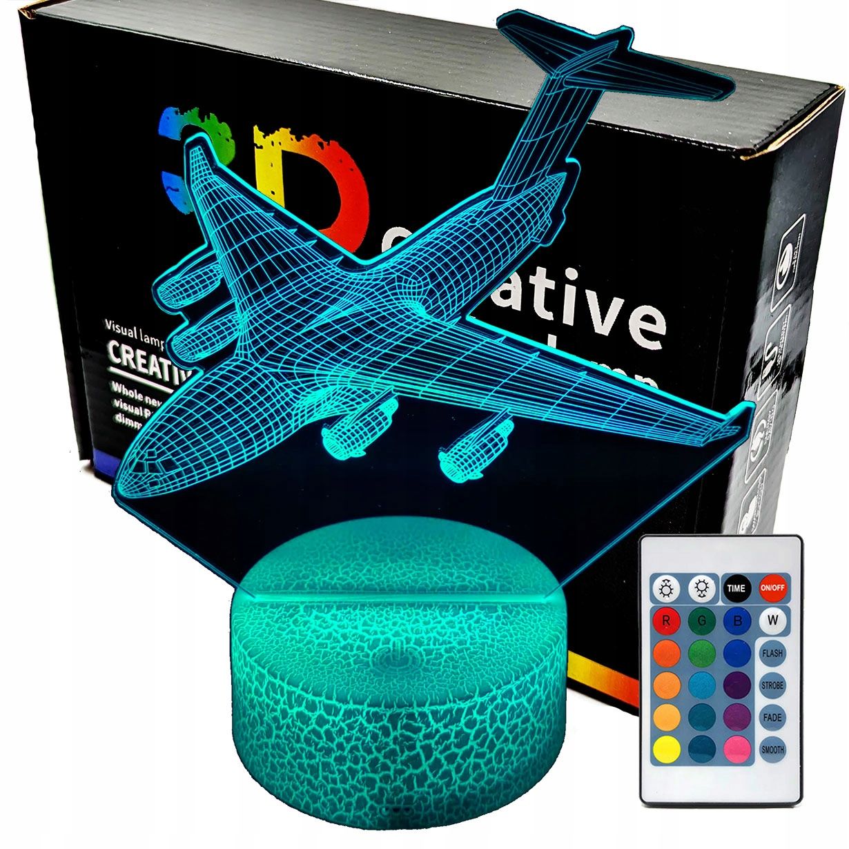  3d naktinė lemputė lempų daugiaspalvis