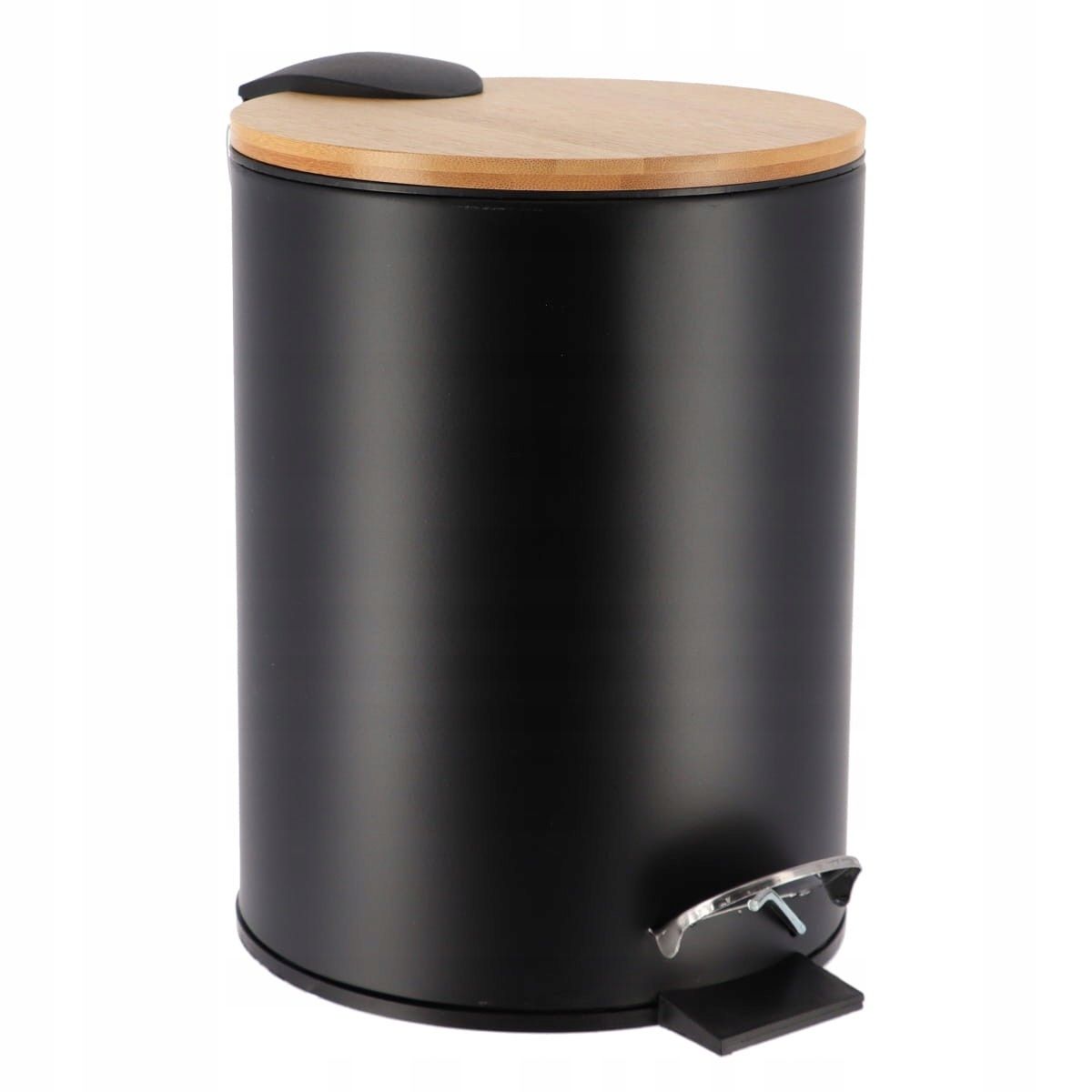  Trash can lid bamboo white modern