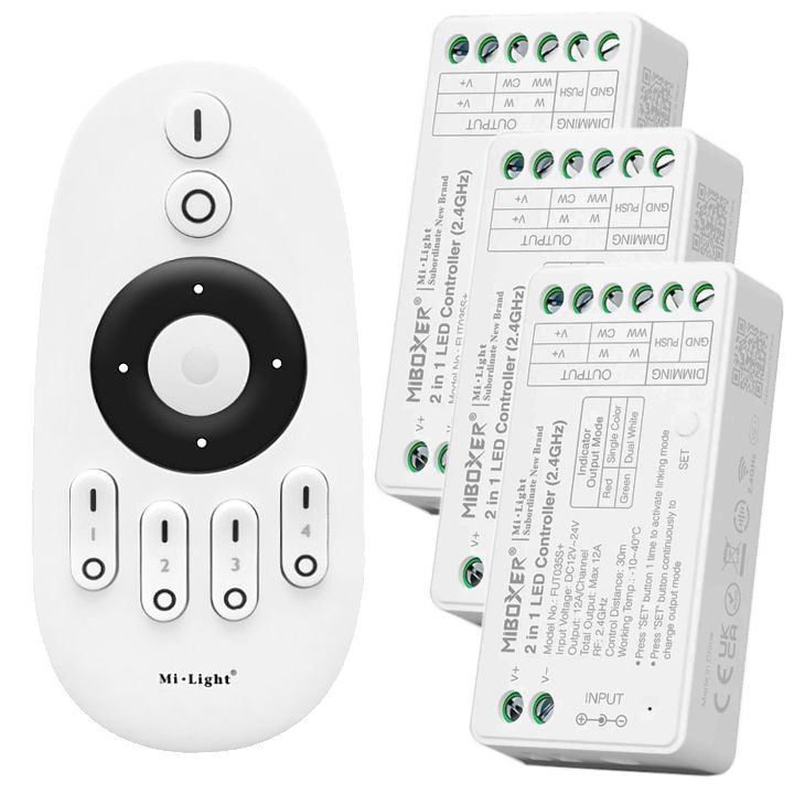  Valdymo pultelis 4 zonos fut007 valdikliui led miboxer fut035s+ arba fut035w+
