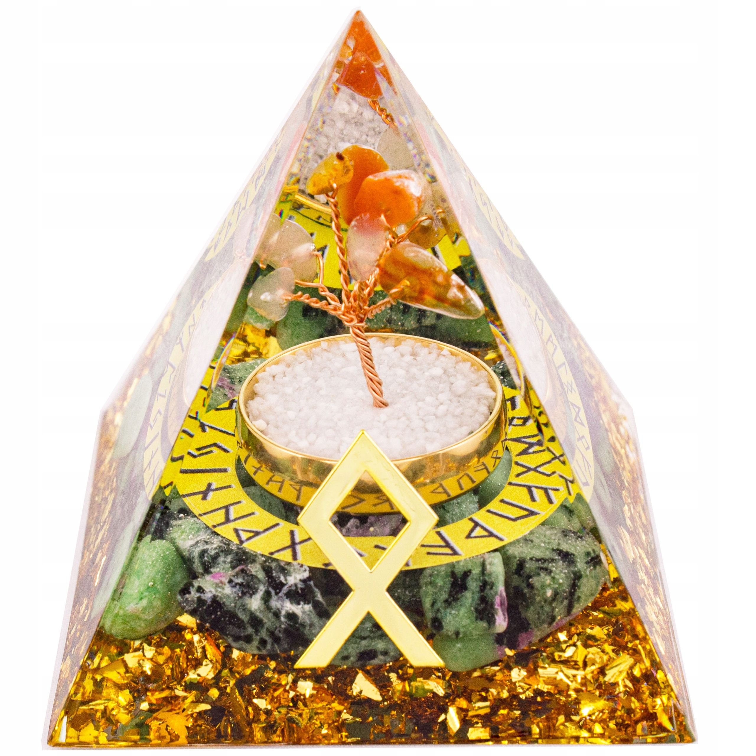  Pyramide orgonit amethyst lazuryt oliwin tigerauge feng shui chakren 5cm