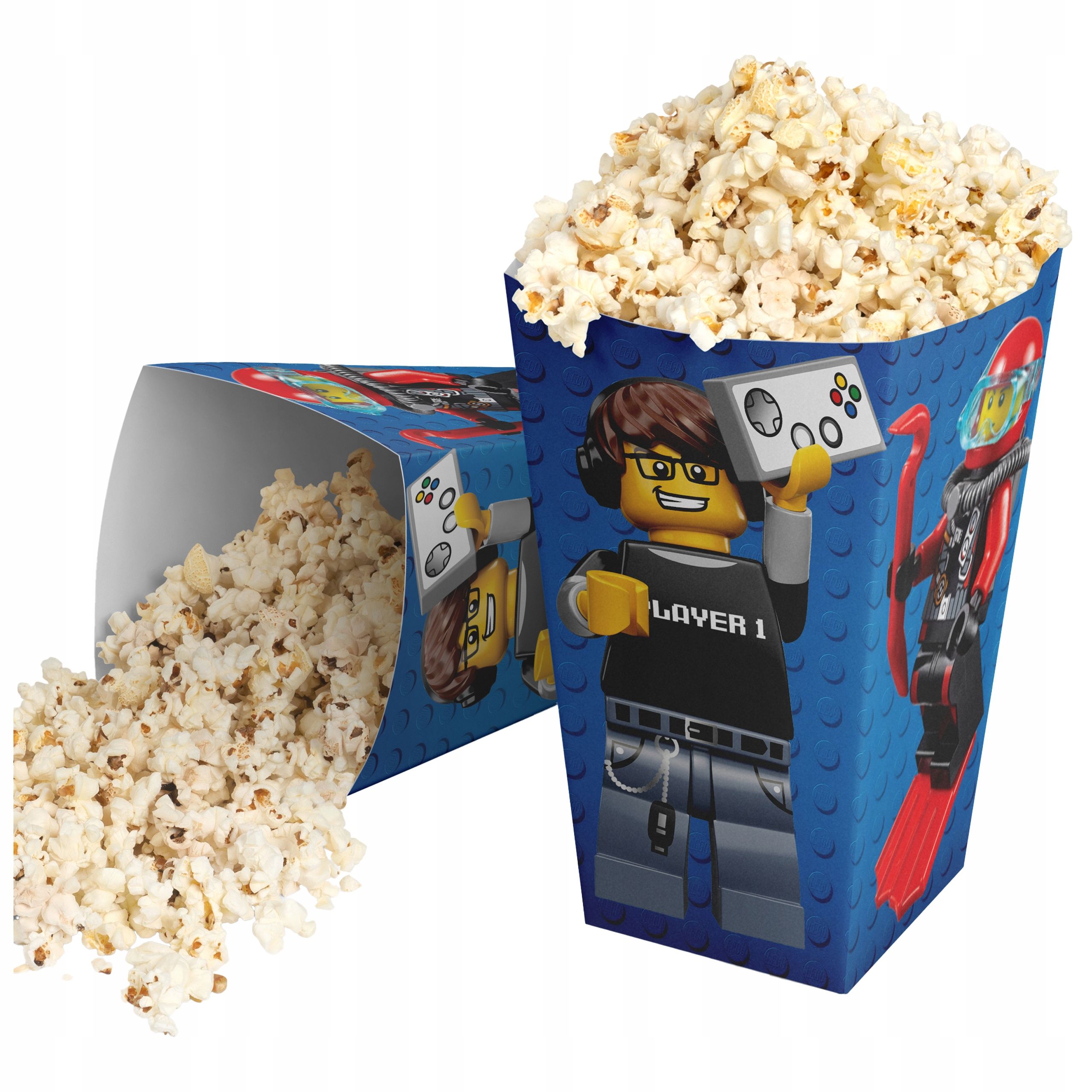  Popcorn boxes snacks football football footballer birthday 4pcs