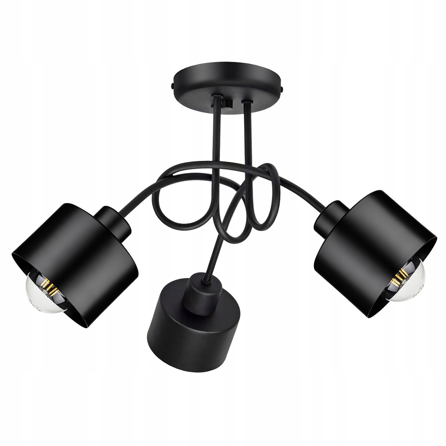  Ceiling lamp hanging lamp golden white modern 3x e27 for the living room