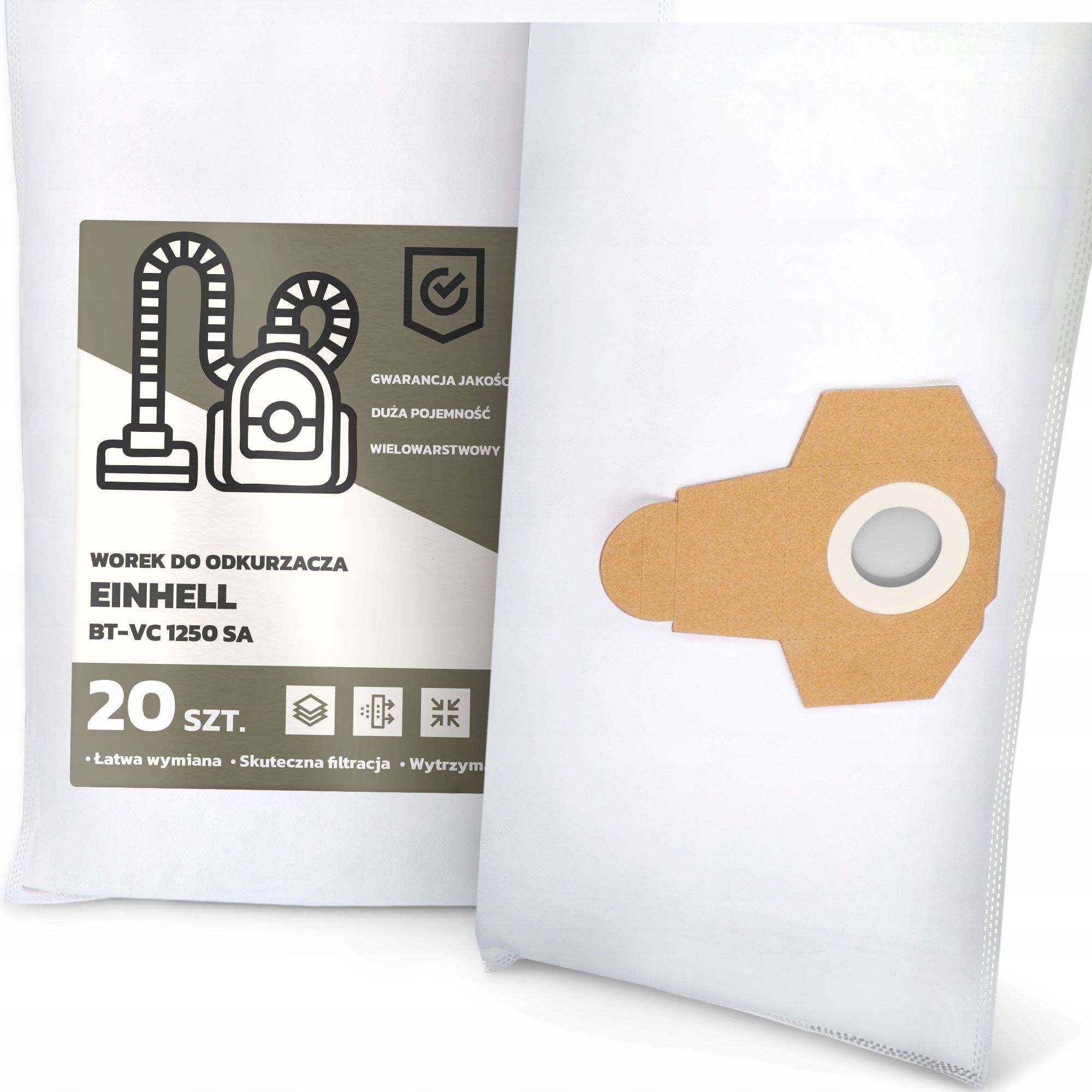  Tasche für einen staubsauger einhell bt-vc 1250 sa synthetik vliesstoff tasche g9
