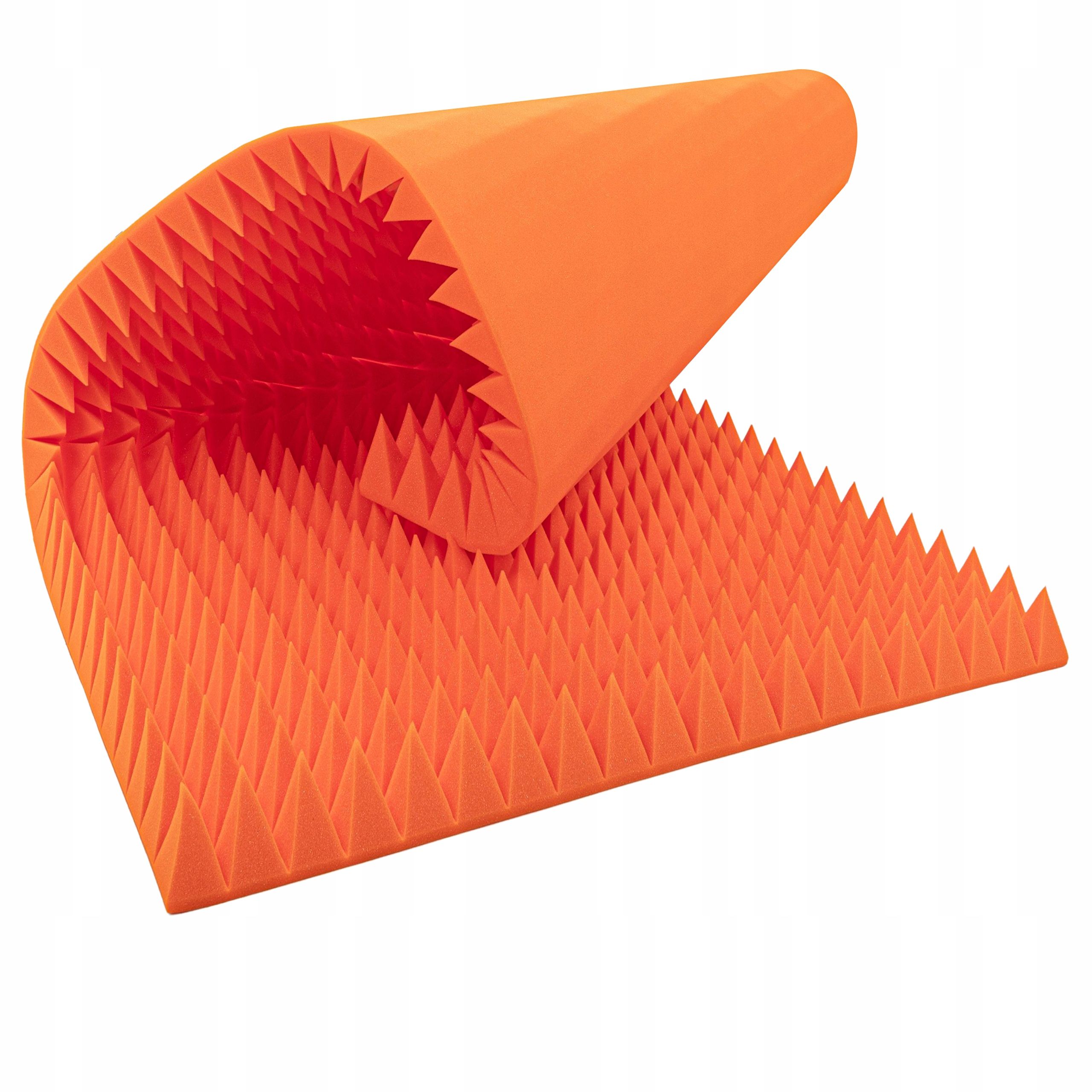  Bitmat akustikschaum schallschutzmatte 8 cm 200 x 100 cm orange farbe