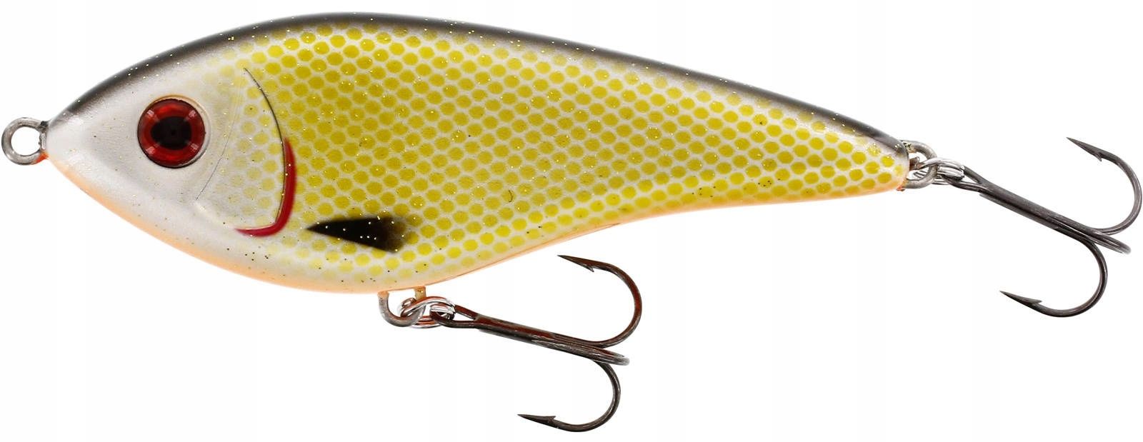  Vobleris westin swim jerk 10cm 34g - skęstantis - 3d rocky red