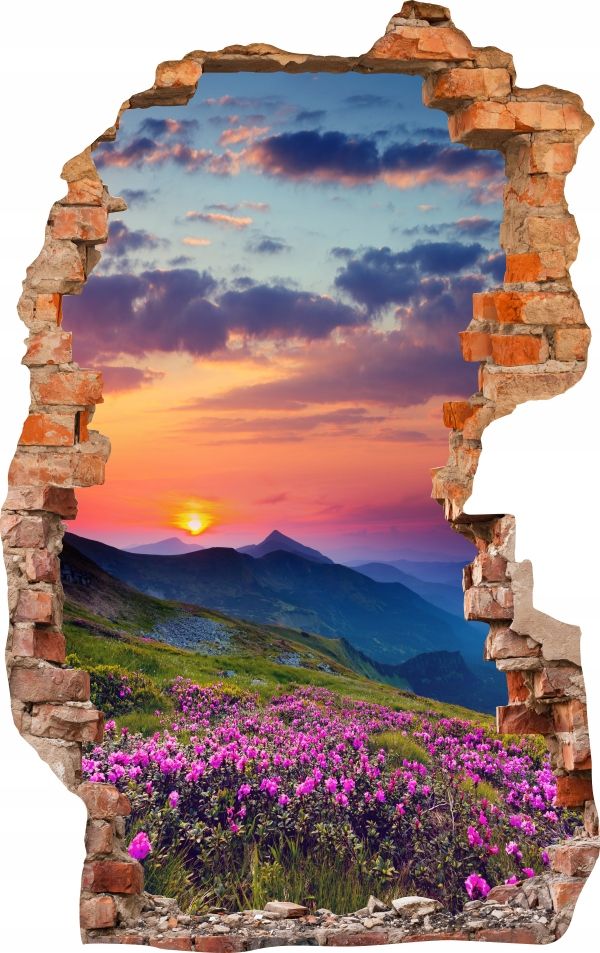  Sienas uzlīmes foto tapetes caurums 688 daba