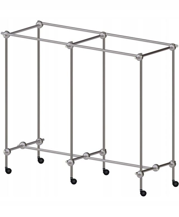  Stand with holder for clothes hangers shelf 2x1,5m