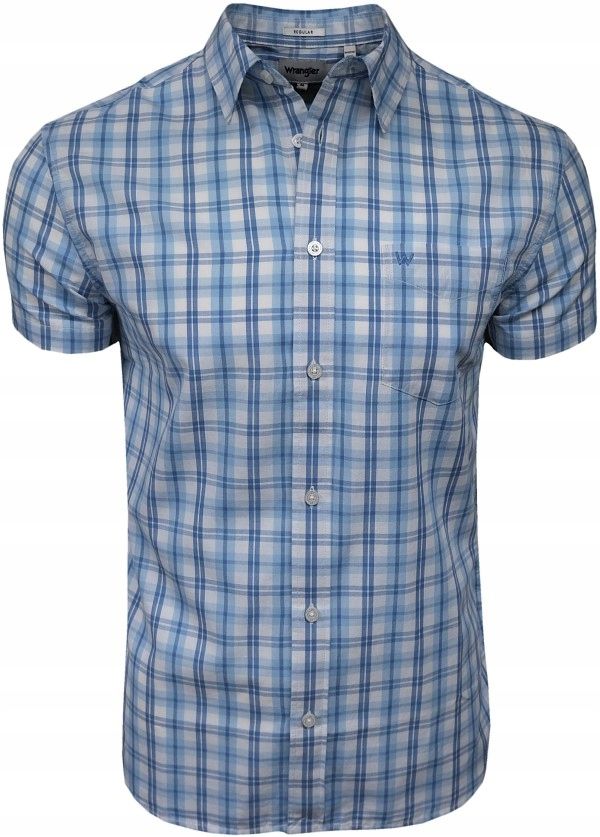  Wrangler hemd regular fit kariert persian blue l