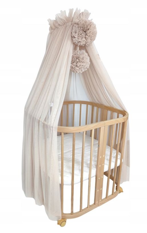  Koell canopy tulle with lumps for the crib taupe