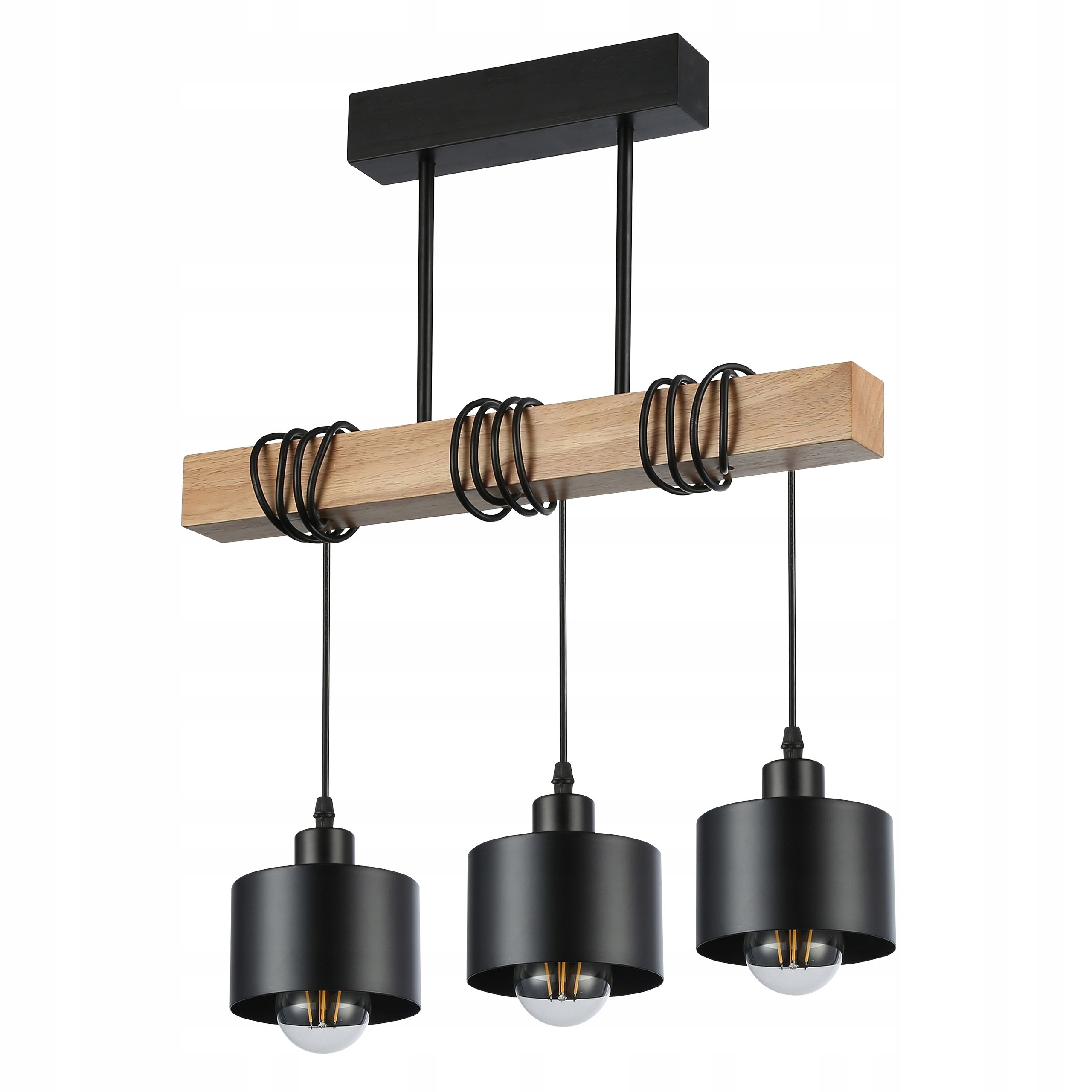  Deckenlampe hängend lampe wandleuchte rahmen 6x nr. e27 70cm led schwarz