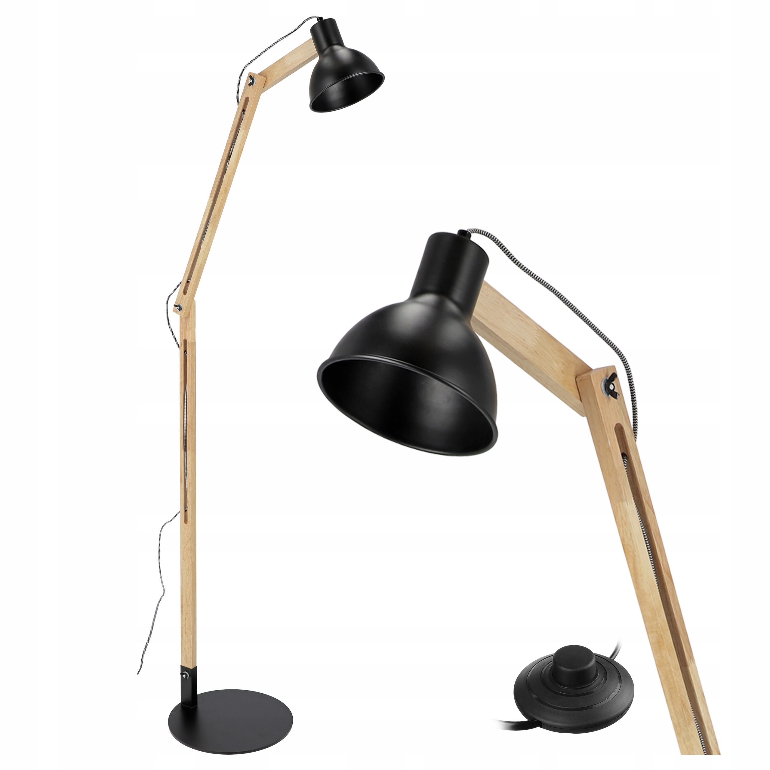  Stehleuchte led-licht zum lesen nachttisch 1x gu10 schalter 160cm