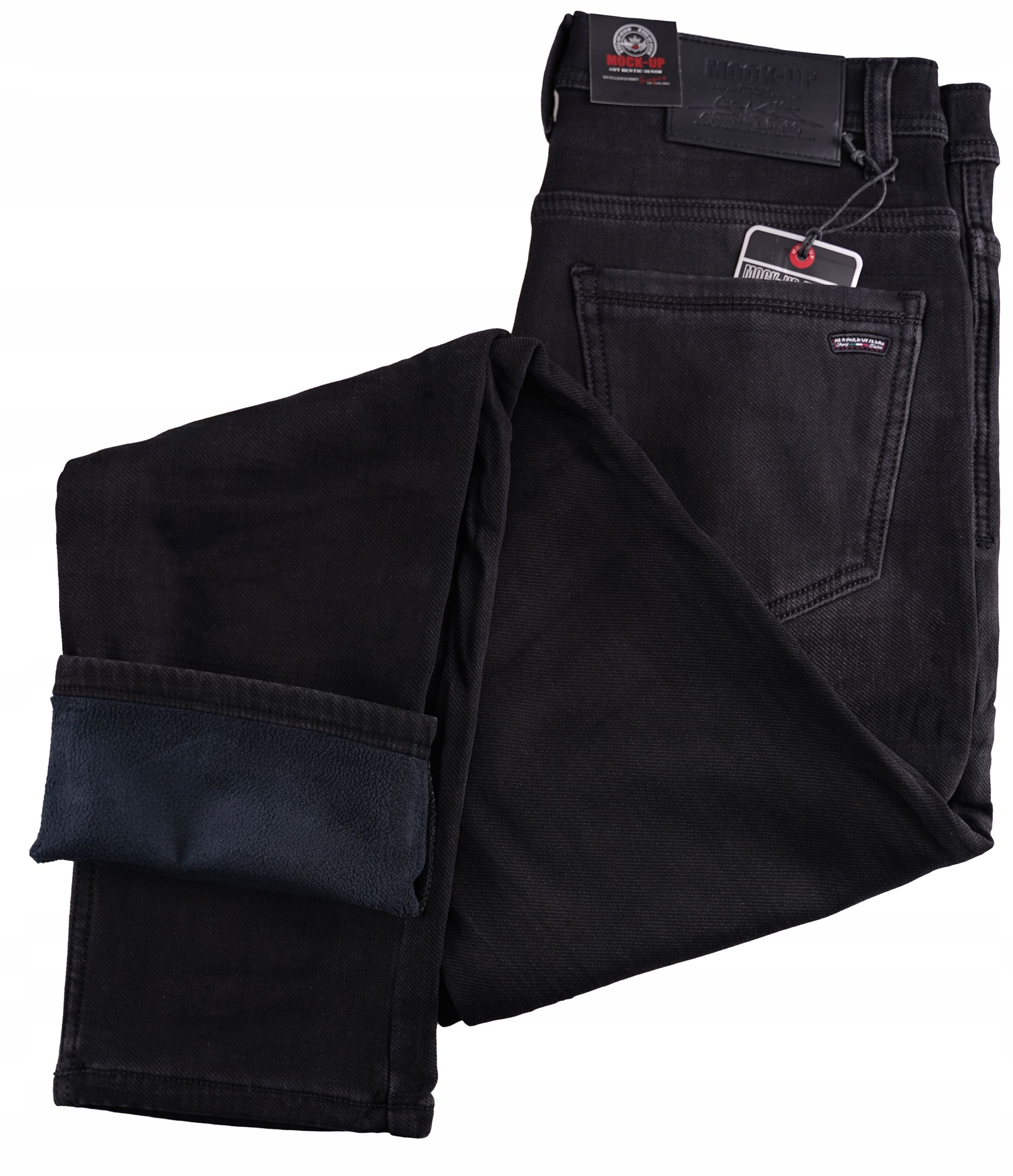  Herrenhosen jeans isoliert vlies warm jeans graphit w34 90-96 cm