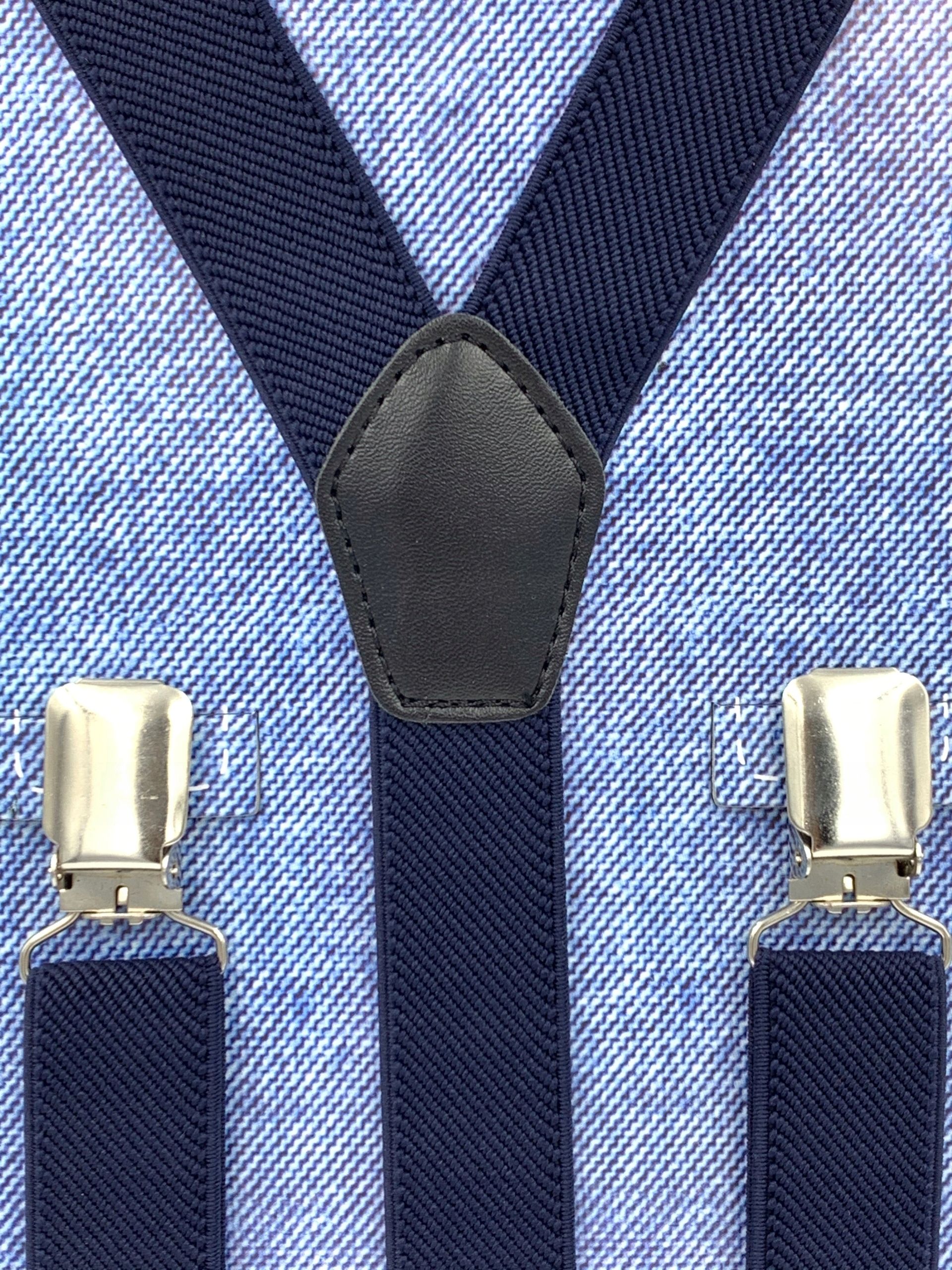  Burgundy uniform smooth braces for trousers