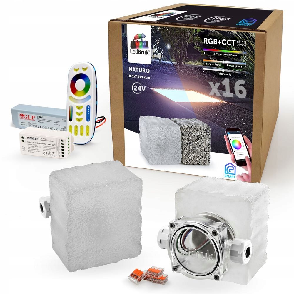  Ledbruk šviečiančios trinkelės led naturo rgb + cct