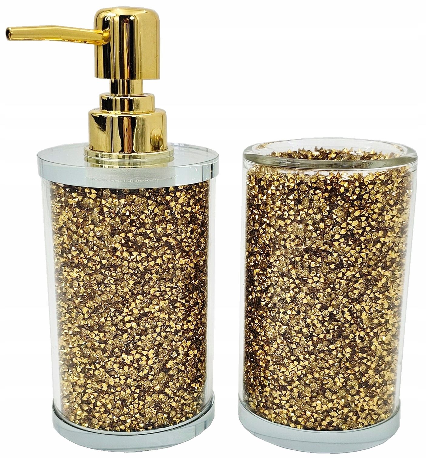  Bathroom set dispenser for soap cup silver bj2