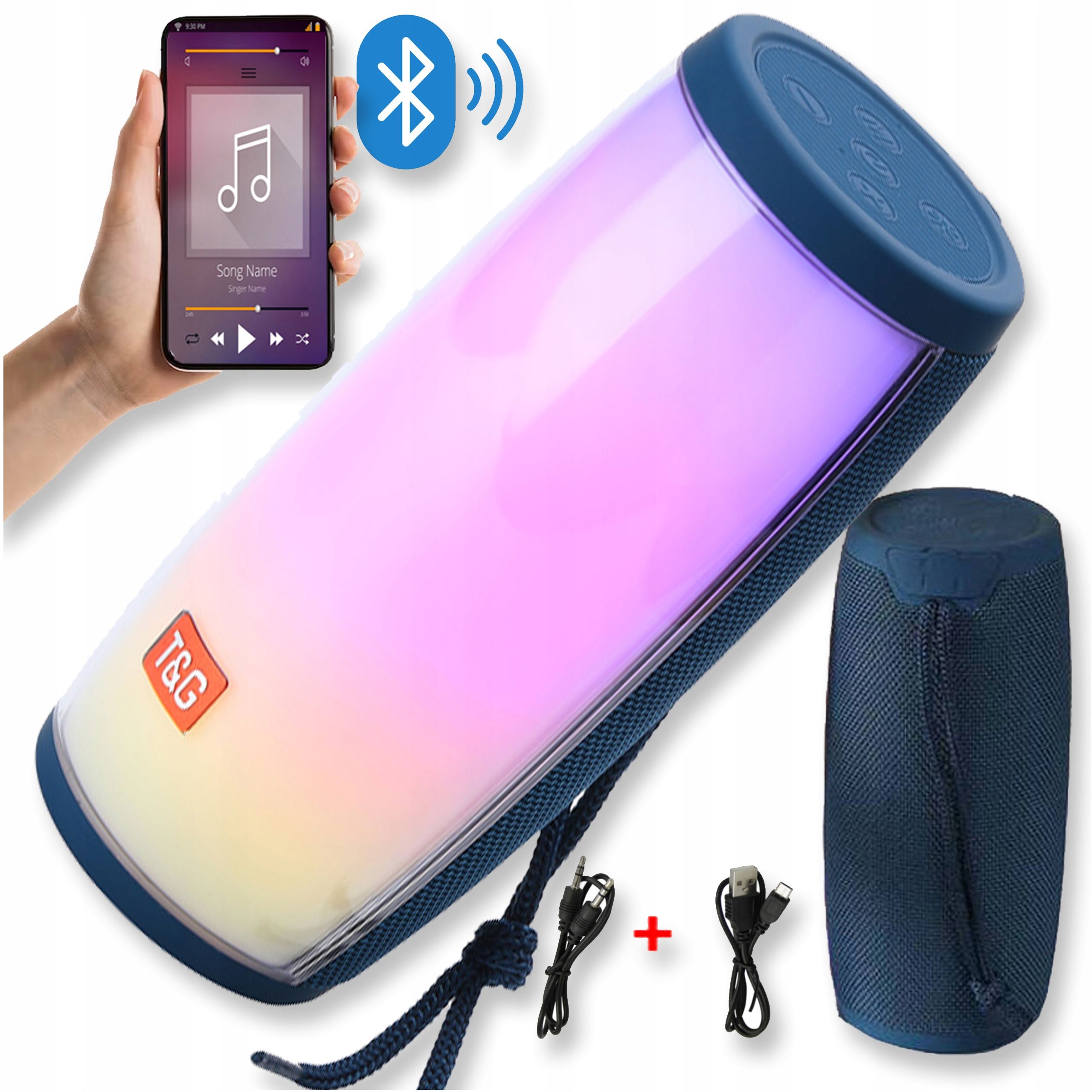  Speaker with bluetooth function portable wireless audio usb fm mobile radio aux sd