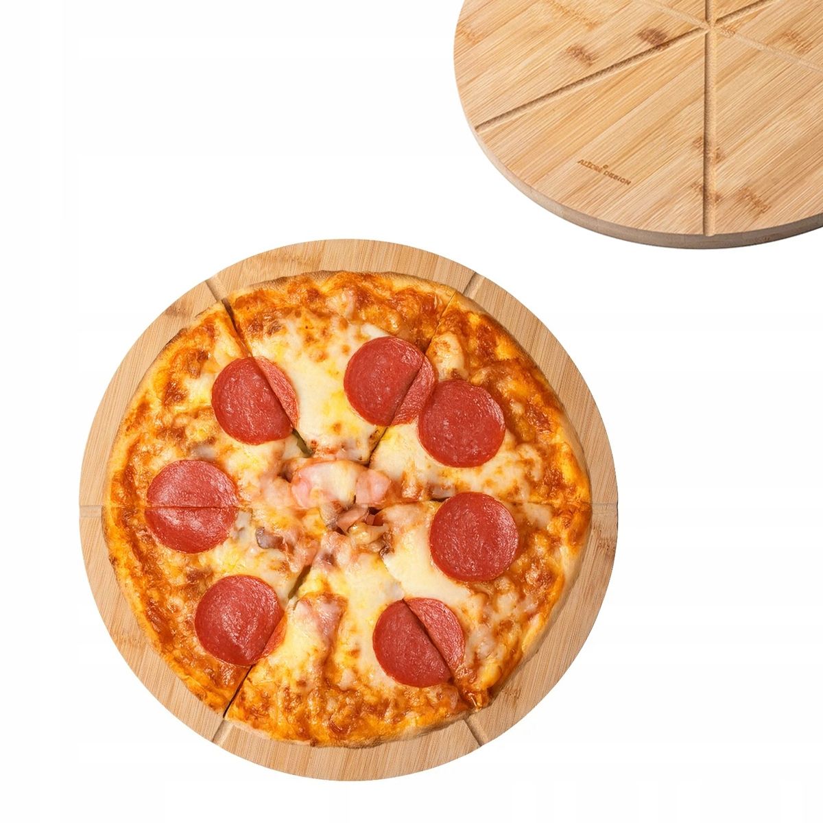  Schneidetisch pizza bambus runden altom design 33 cm