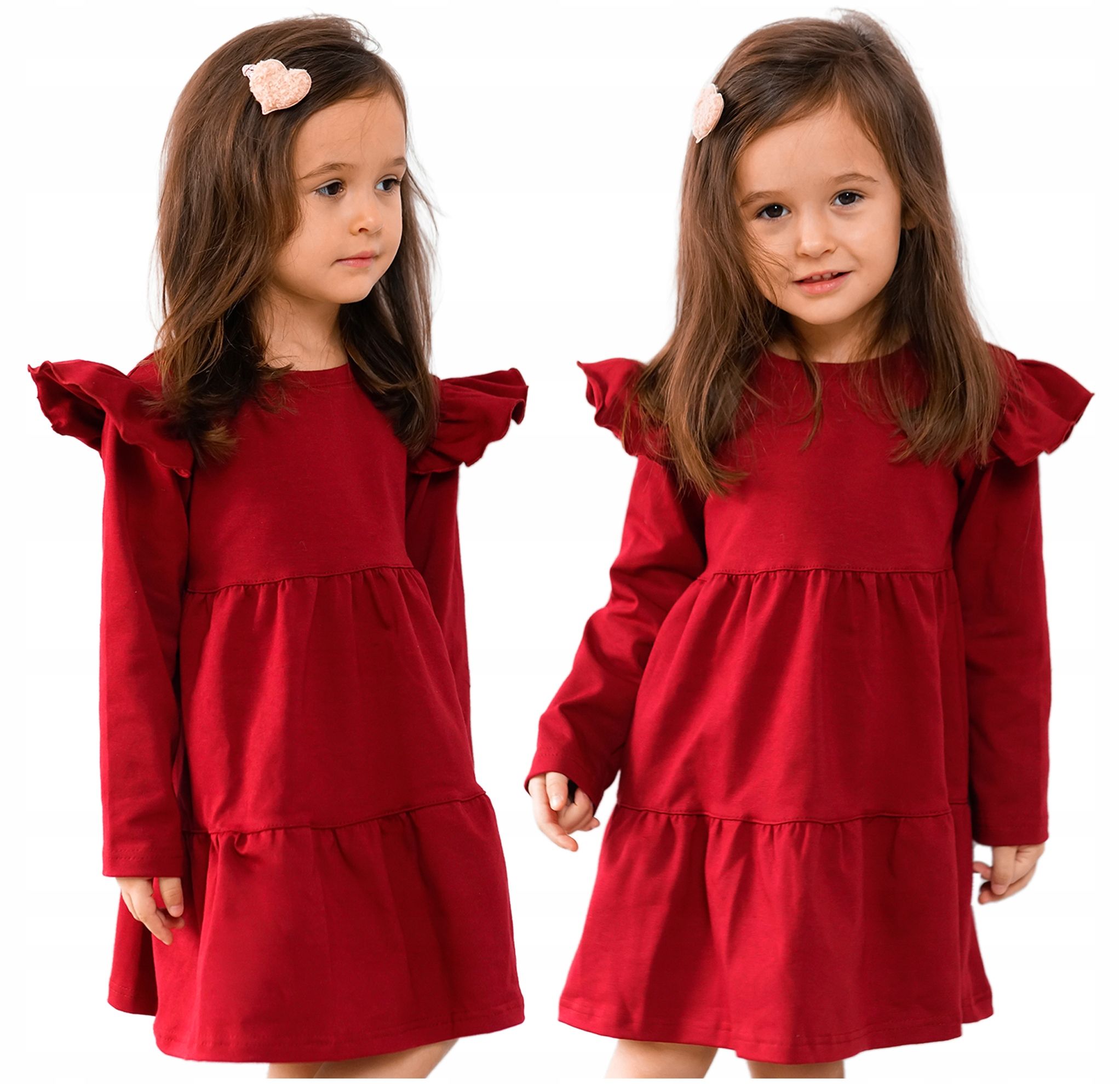  Rote farbe kleid für die feiertage für ein mädchen mit in falten tiana 134 baya