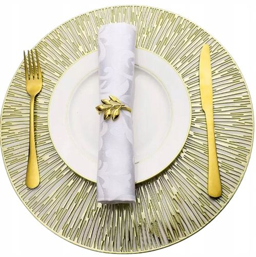  6 x paklāja zole uz galda zem plāksnes galds apaļa zeltaini aizsardzības 38 cm
