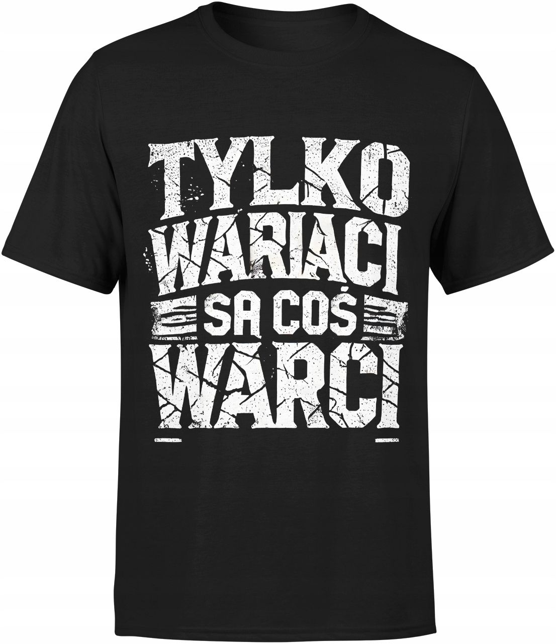  T-shirt nur wariaci sa etwas warci männlich mit aufdruck straßen streetwear s
