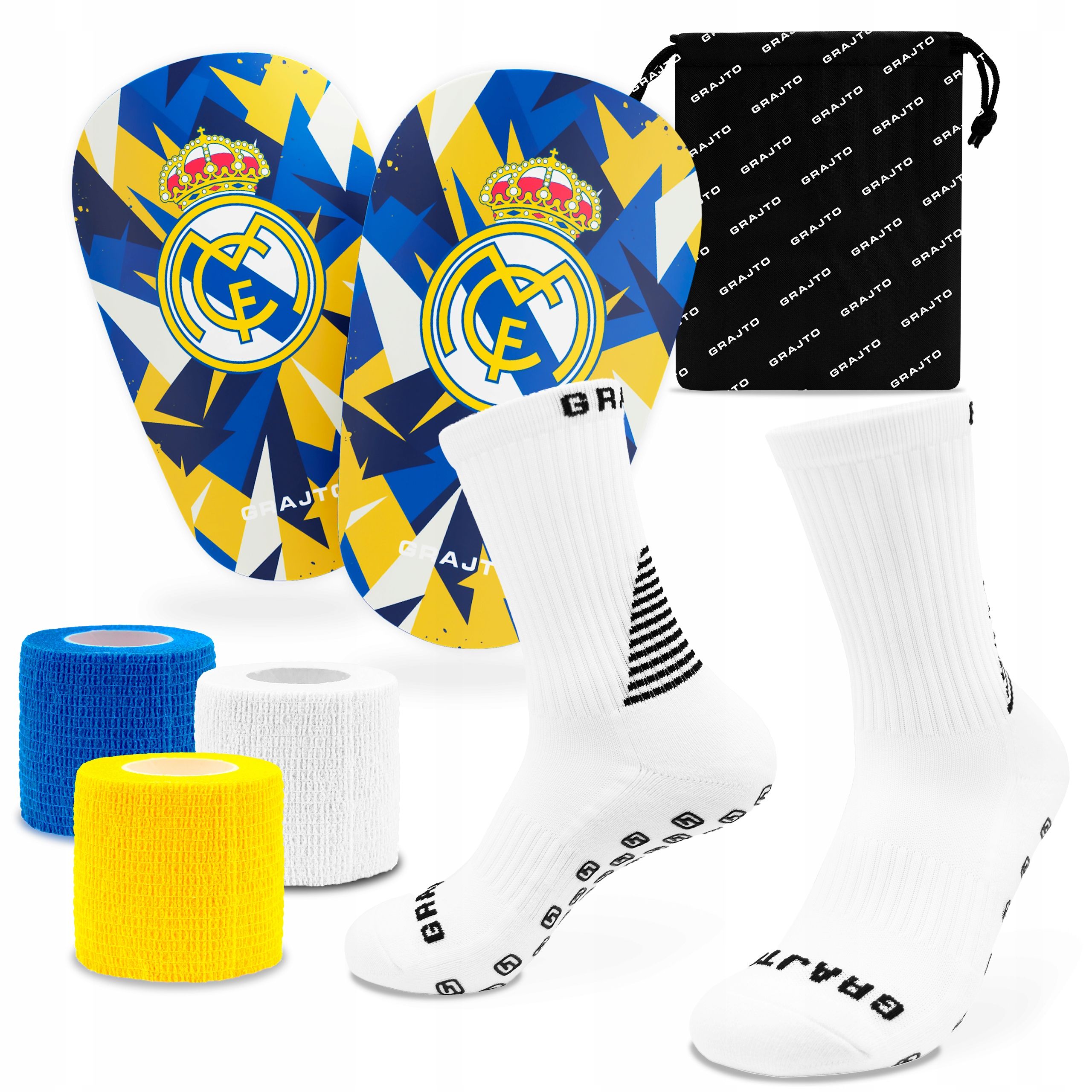  Futbolo apsauga r. xs 8x5cm neslystančios kojinės 34-47 bintai 14m