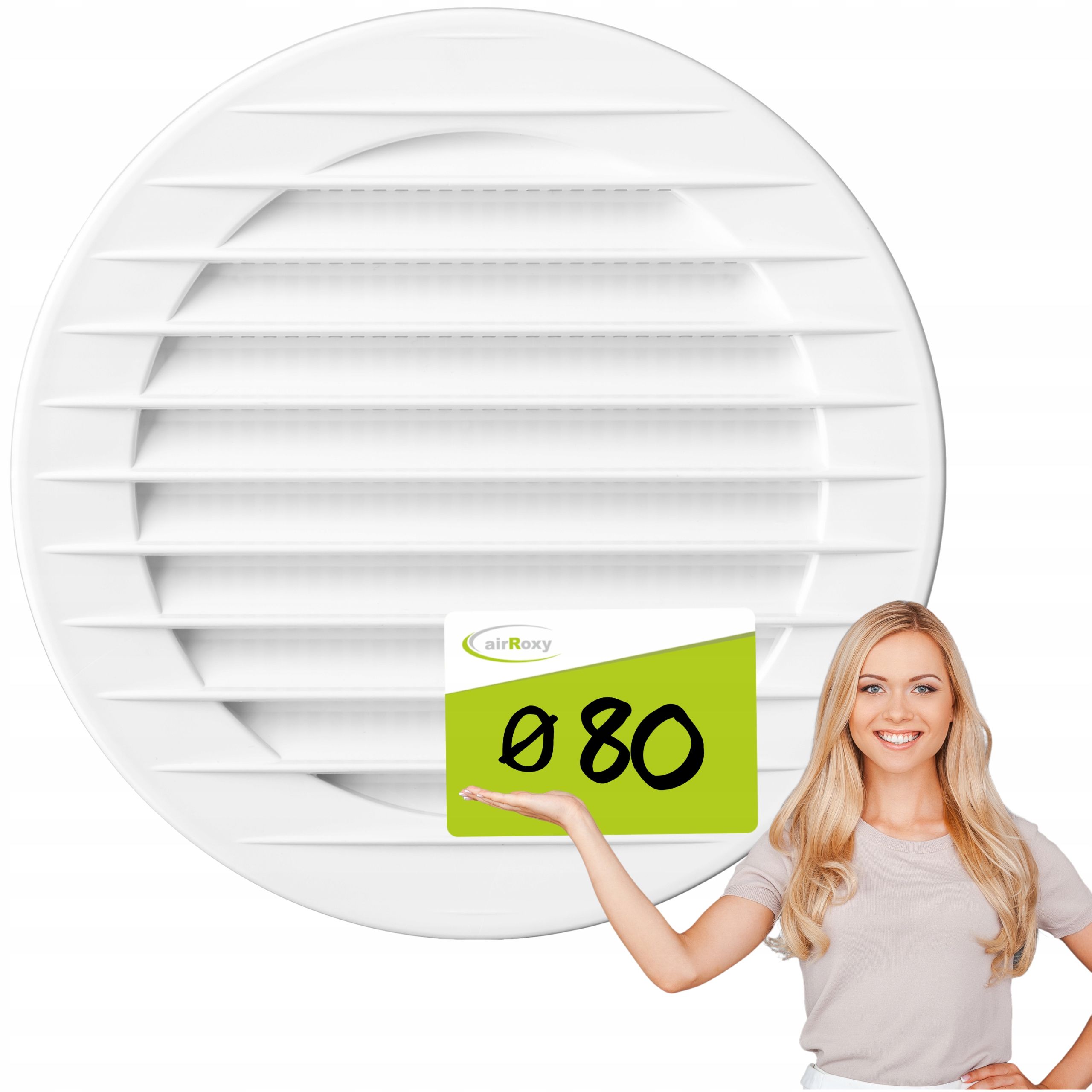  Apaļas ventilācijas restes ar sietu braz fi 80