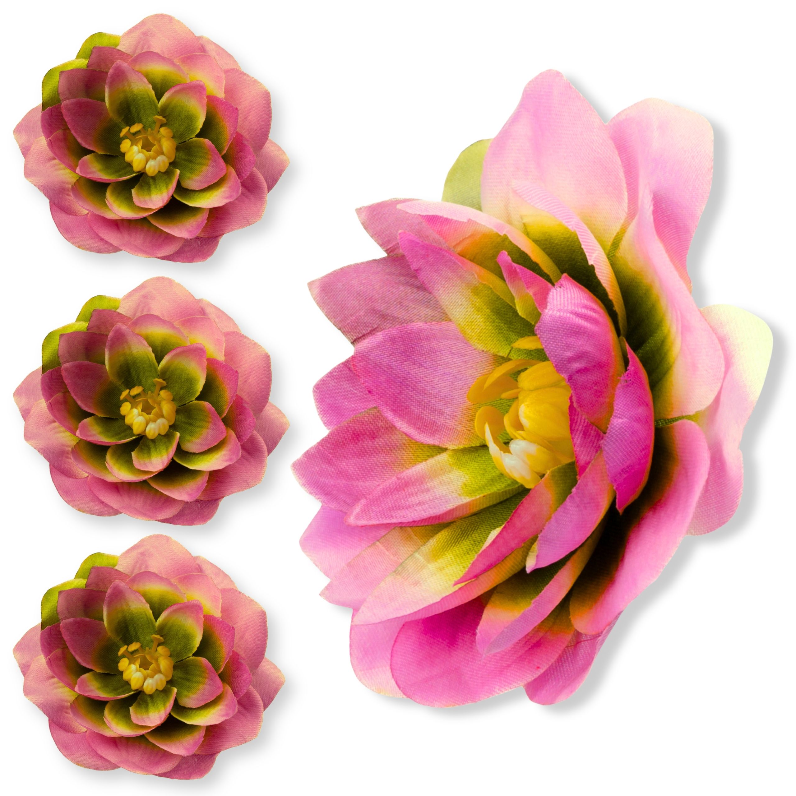  Mākslīgais zieds lotus lilijas ūdens 11cm gaiši rozā galva wyrobowa 12 datoriem.