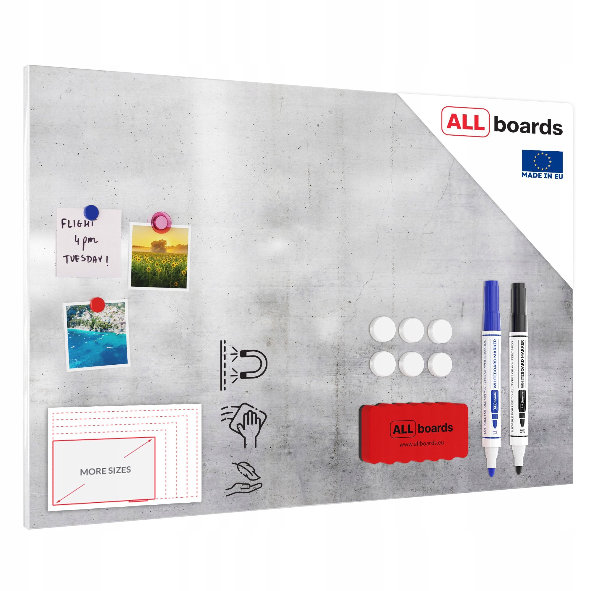  Dēlis magnētisks magnētiem metalboards, masīvkoka 90x60 cm + bezmaksas dāvanas