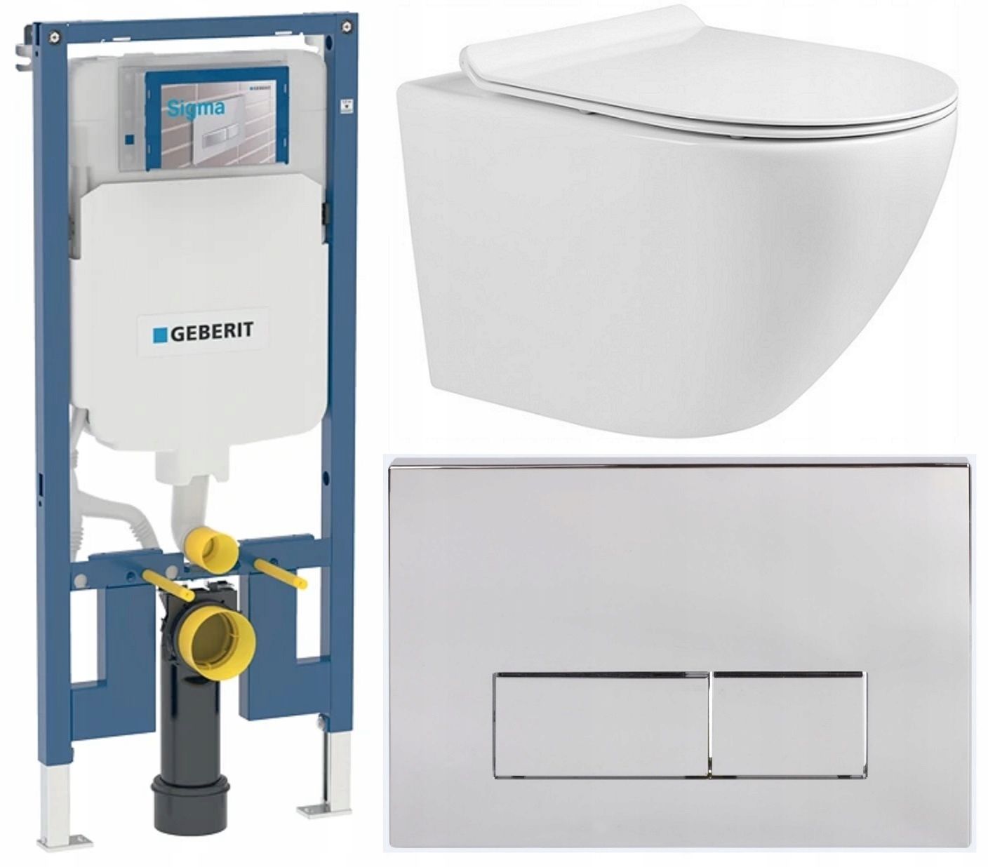  Wc rāmja komplekts geberit + atslēga + tualetes pods melns matēts + dēlis w/o+fresh