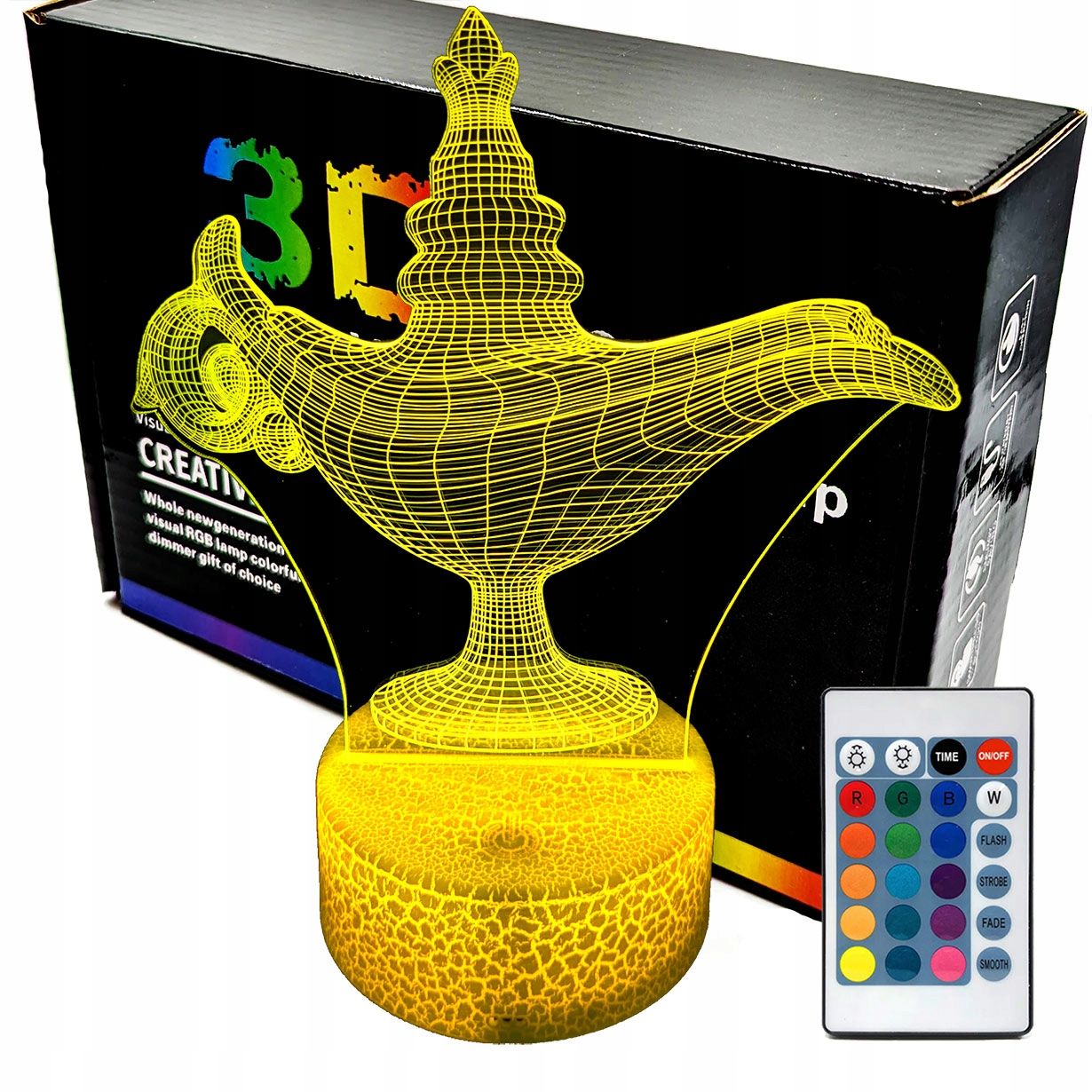  3d naktinė lemputė lempų daugiaspalvis
