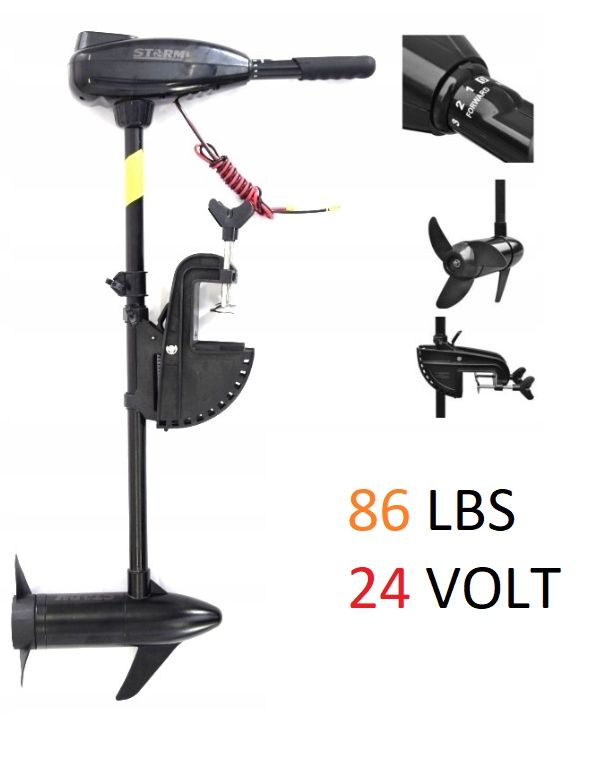  Valčių variklis elektrinis 480w 46lbs 12v storm