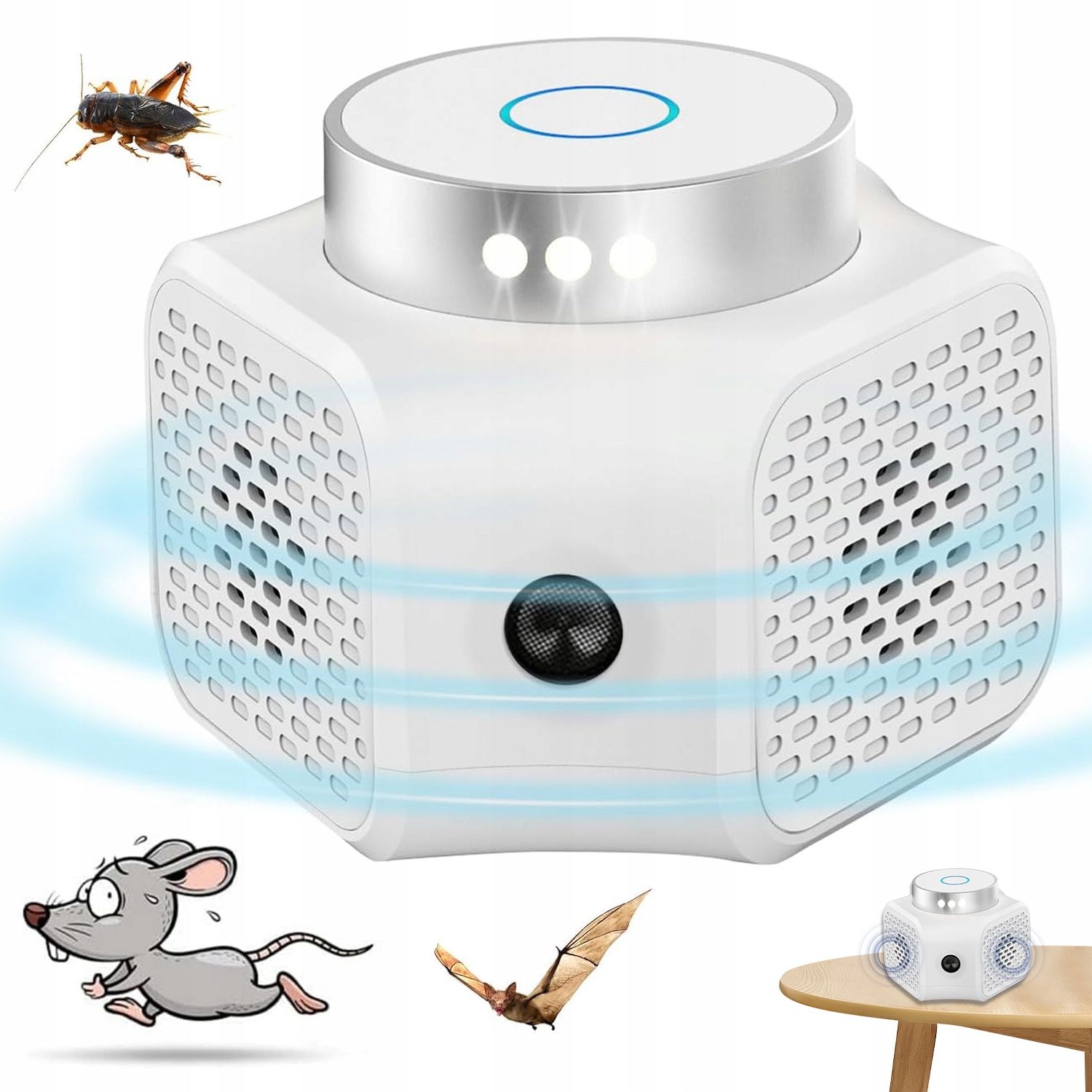  Wirksam abweisend ultraschall für nagetiere mäuse 360° 100m²