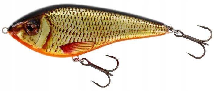  Vobleris westin swim jerk 10cm 34g - skęstantis - 3d rocky red