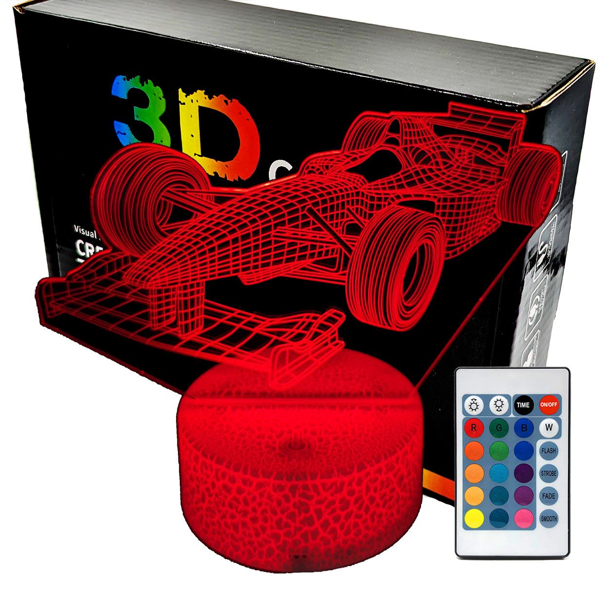  3d naktinė lemputė lempų daugiaspalvis