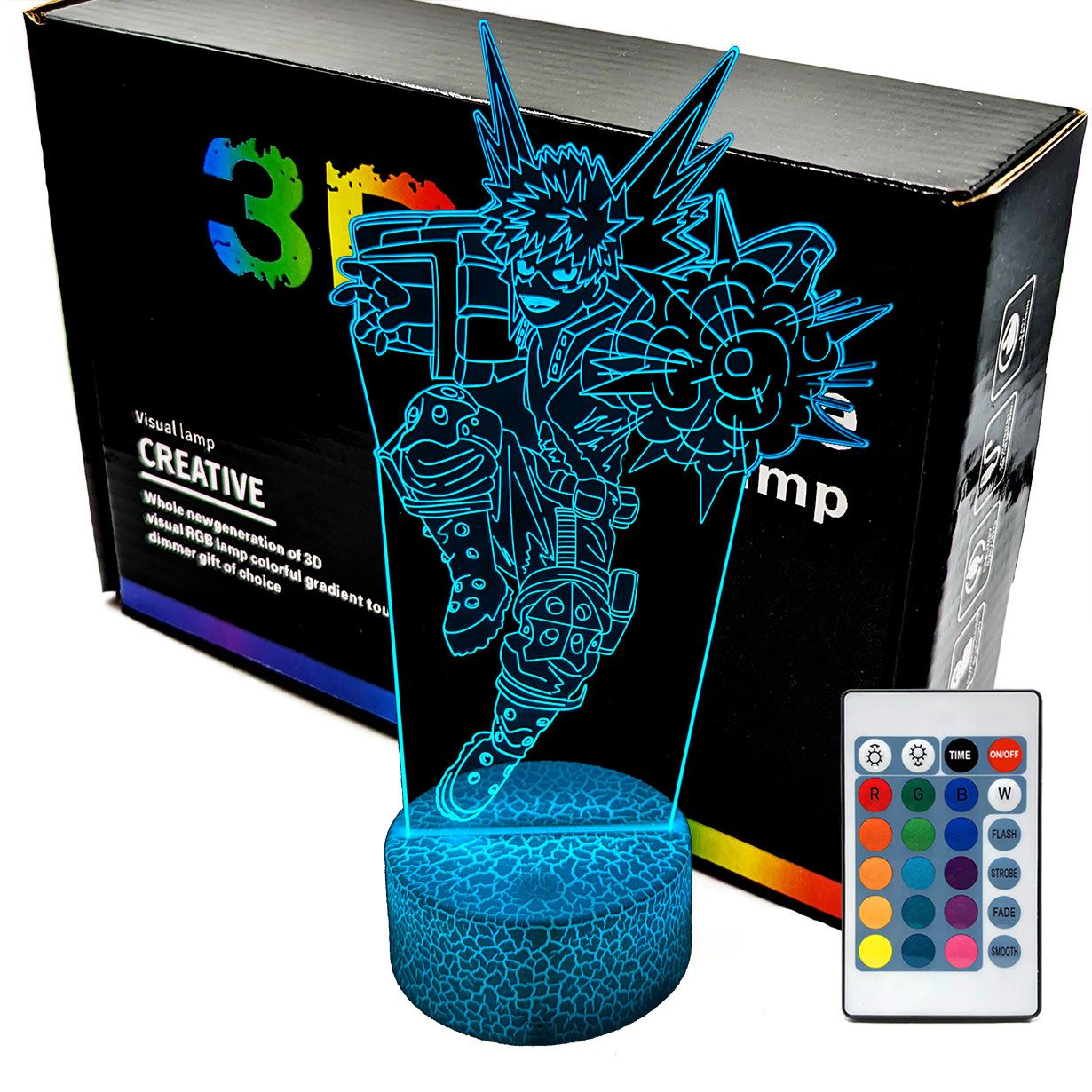  3d naktinė lemputė lempų daugiaspalvis