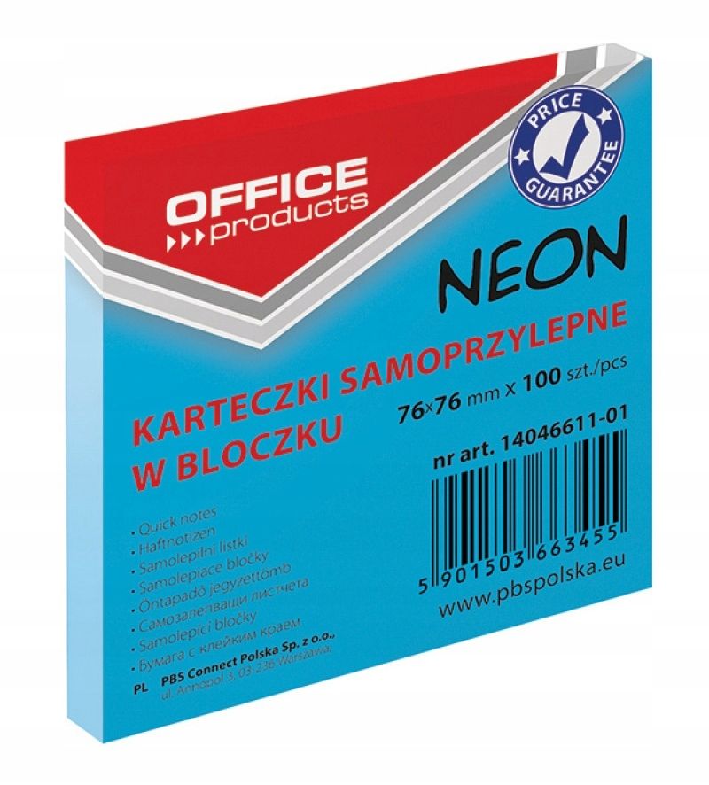  Lepiaca kocka na poznámky neon ružový karty notebook