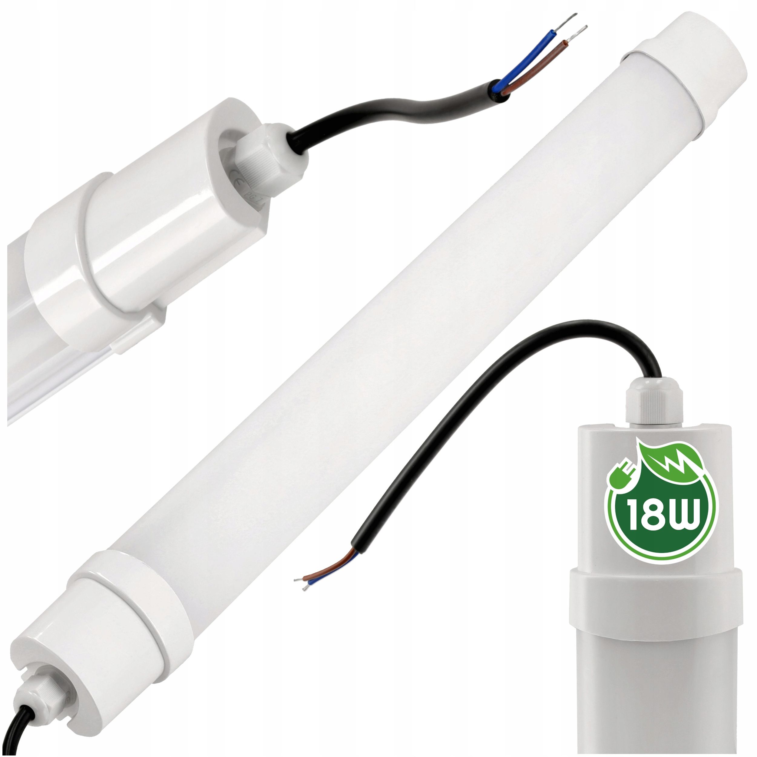  Led lempa 120cm hermetinė plokštė rėmas 36w ip65 garažui dirbtuvės 4500k