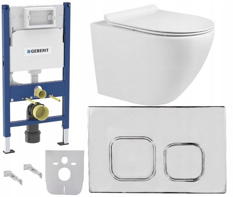  Wc rāmja komplekts geberit + atslēga + tualetes pods melns matēts + dēlis w/o+fresh