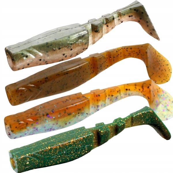  Kopa ēsma gumija rippery mikado real fish perch 9,5cm strazdiem 5 gab.