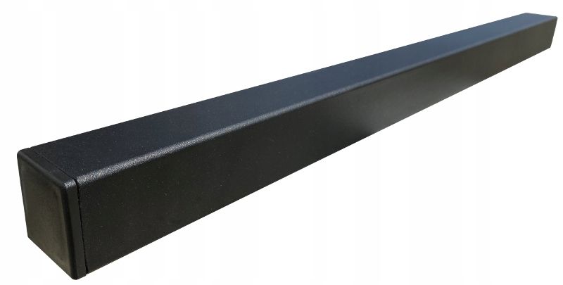  Zábradlie loft štýl 150 cm oceľ námestie čiernej farby pozinkované 40x40 mm