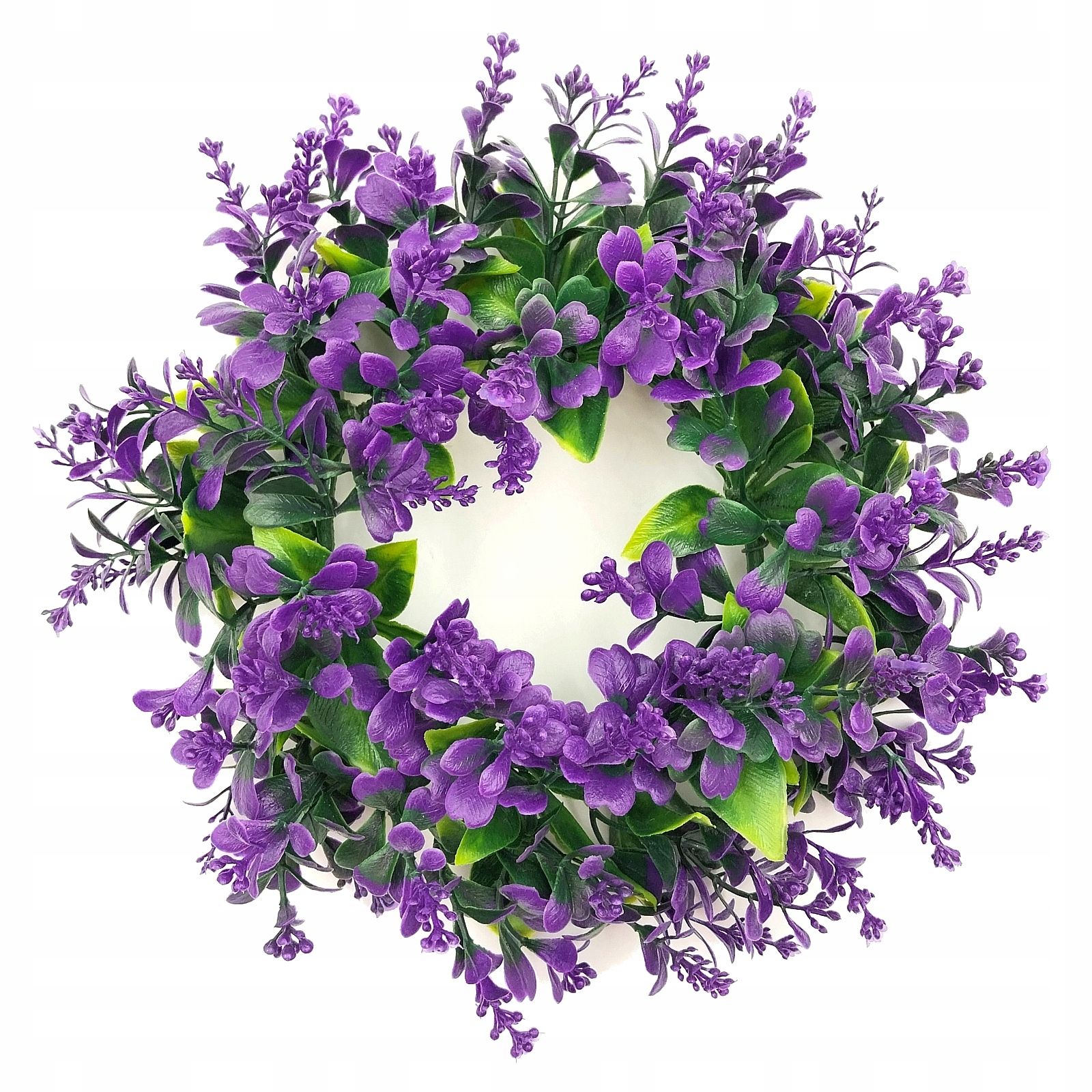  Durvju vainags skaņotājs dekoratīvs lavanda ziedi 25 cm lillā lavanda
